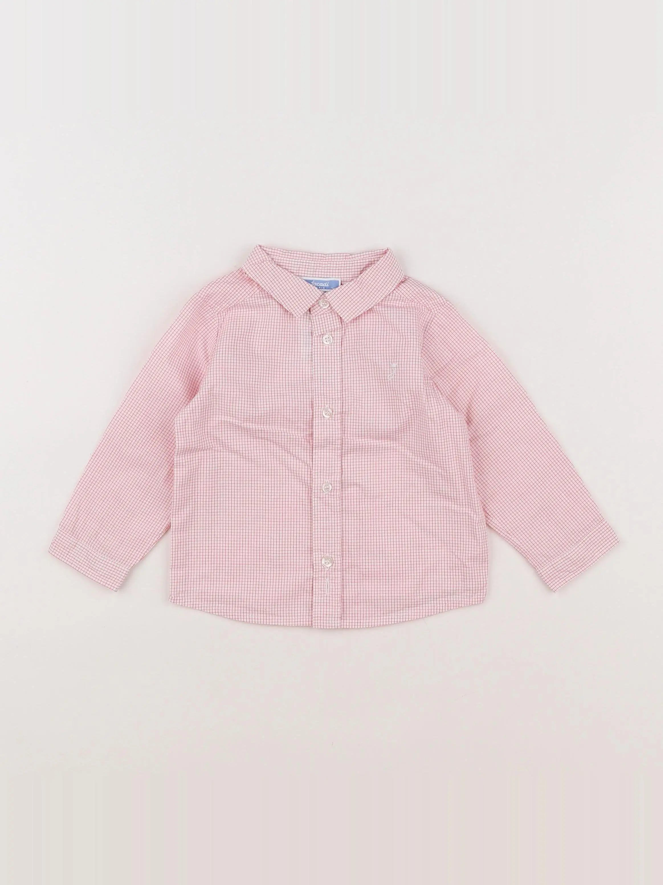 Jacadi - chemise rouge, blanc - 12 mois