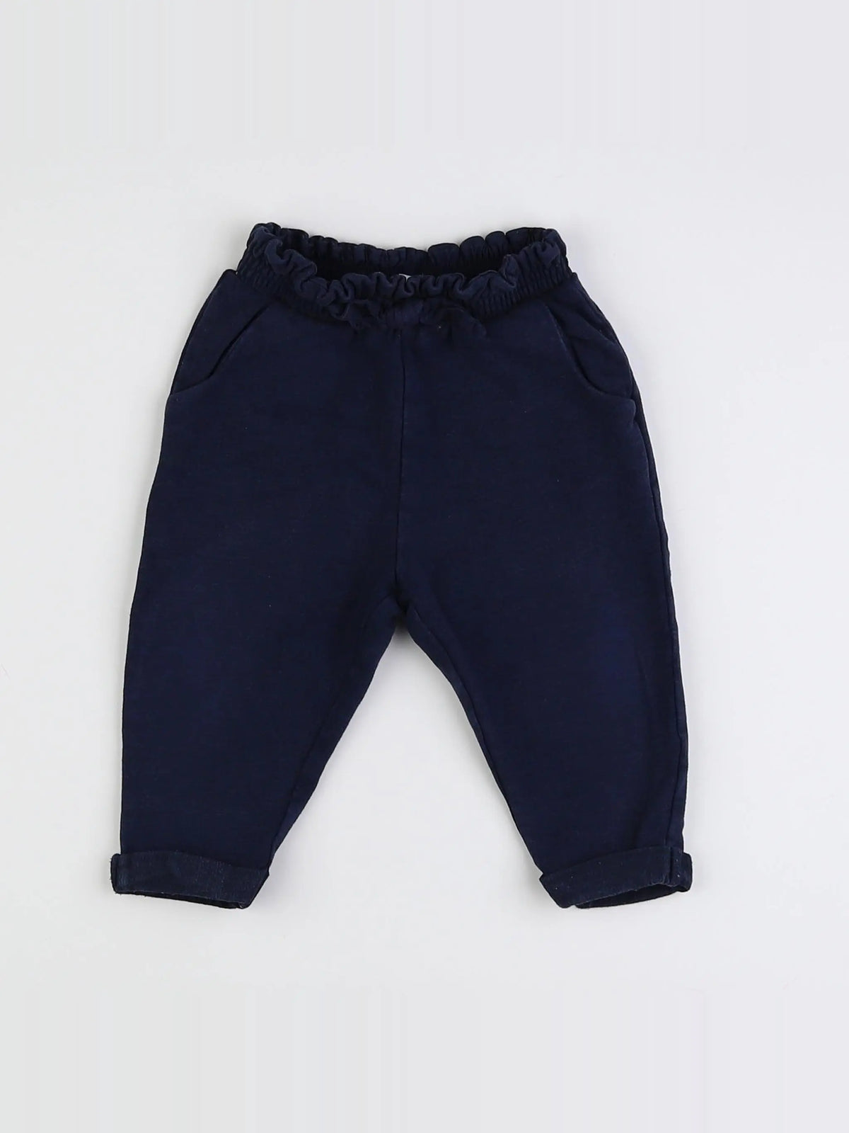 Zara - jogging bleu - 6/9 mois
