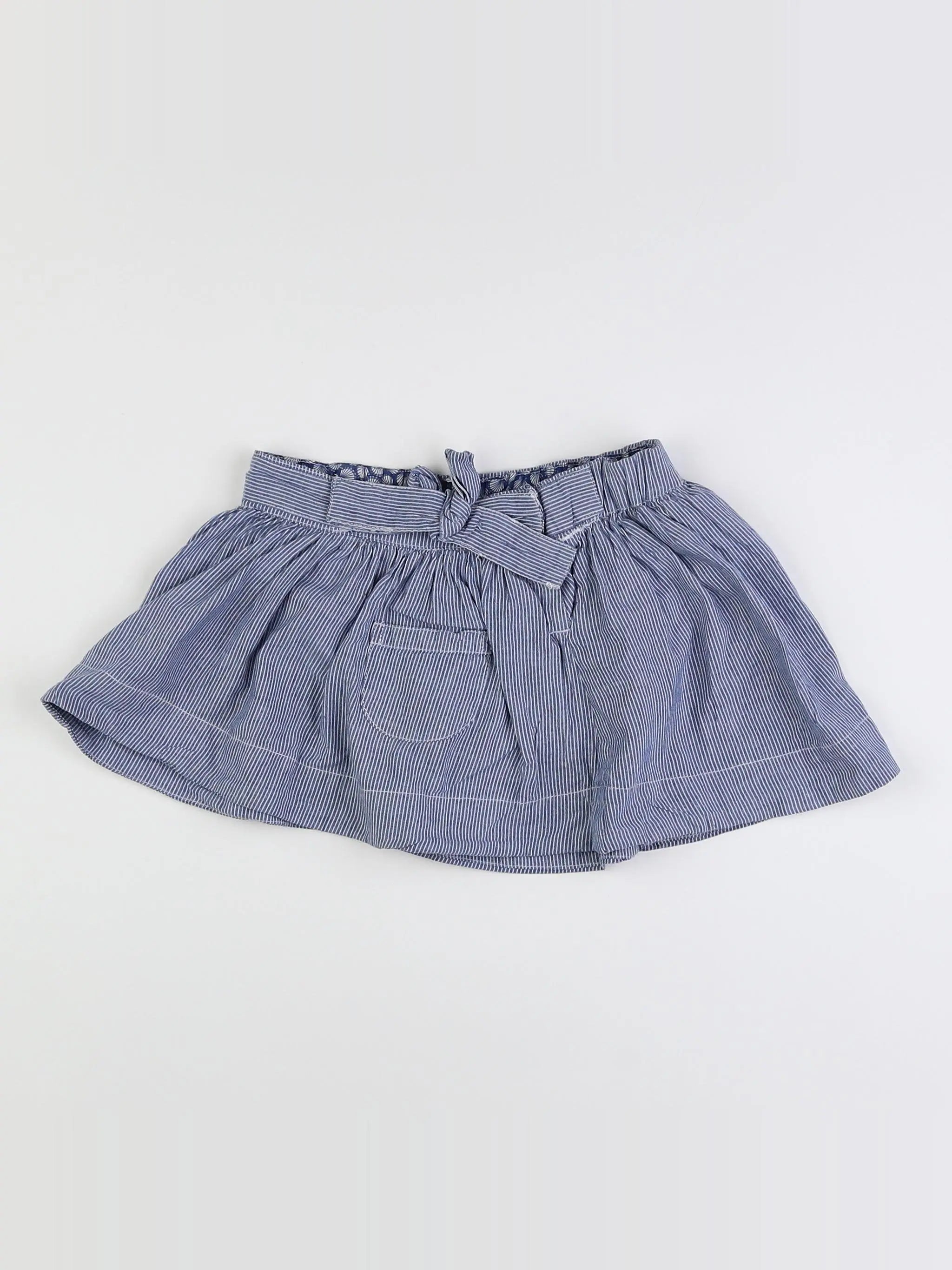 H&M - jupe bleu - 12/18 mois