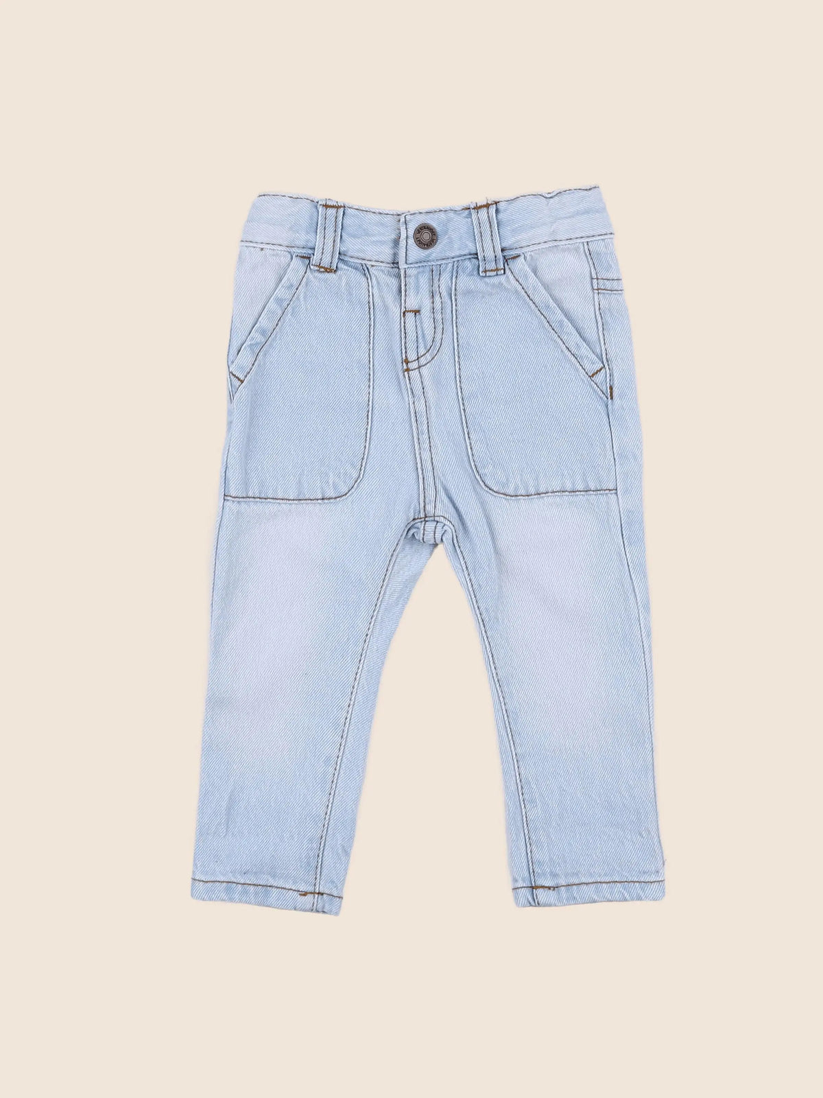 Vertbaudet - jean bleu - 3 mois