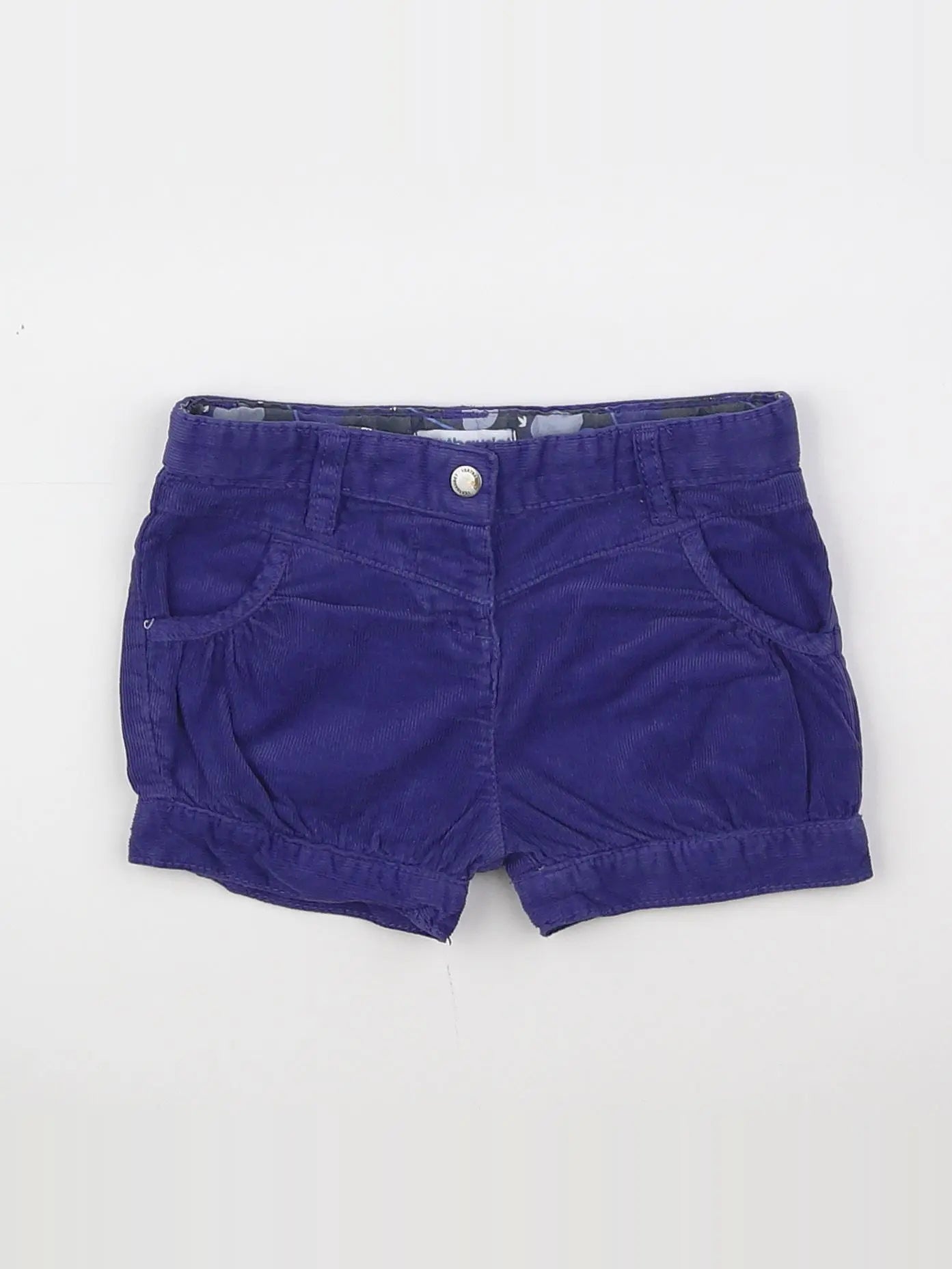 Vertbaudet - short violet - 9 mois