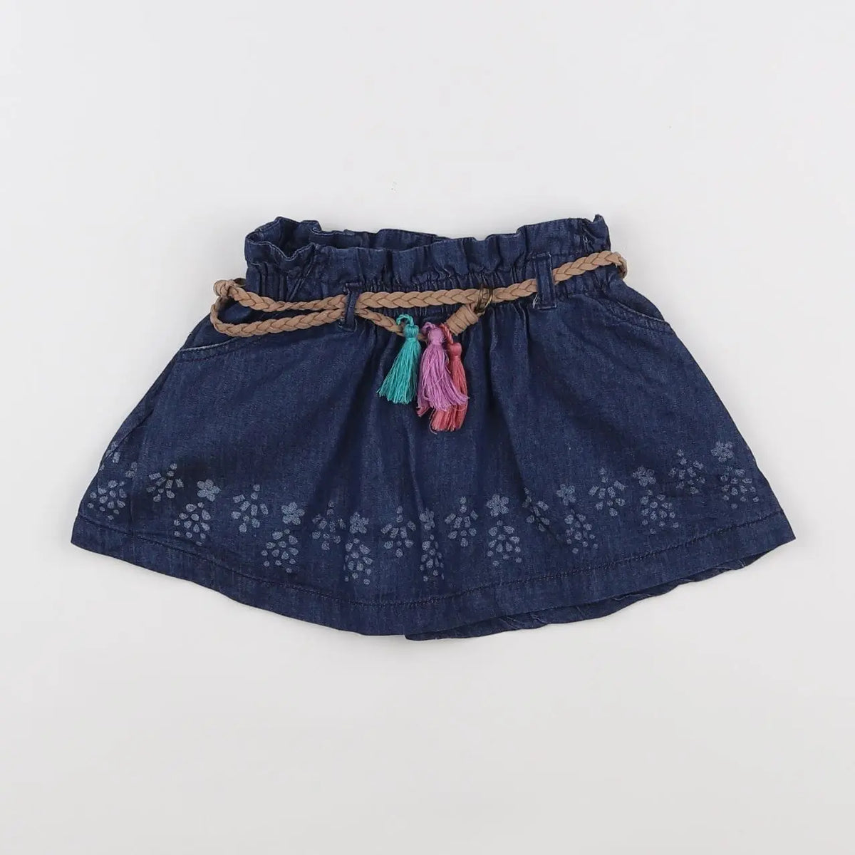 Vertbaudet - jupe bleu - 2 ans