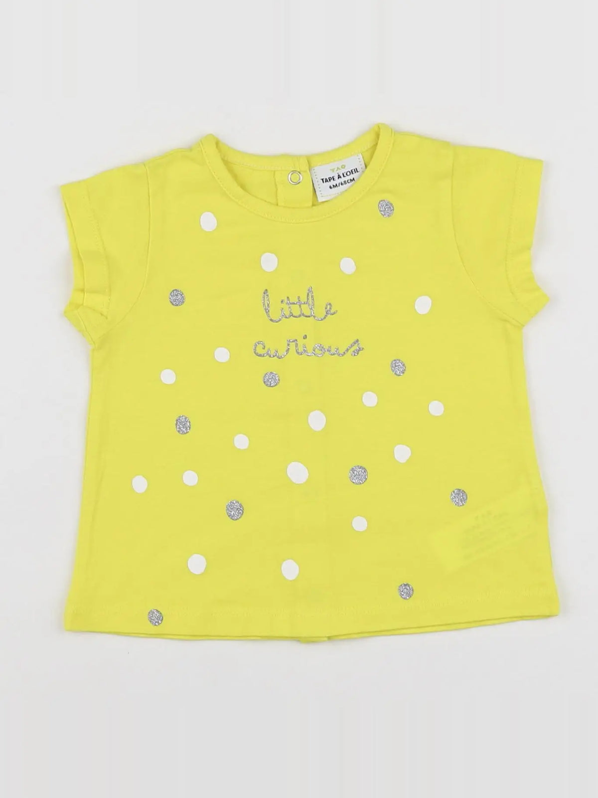 Tape à l'oeil - tee-shirt jaune - 6 mois