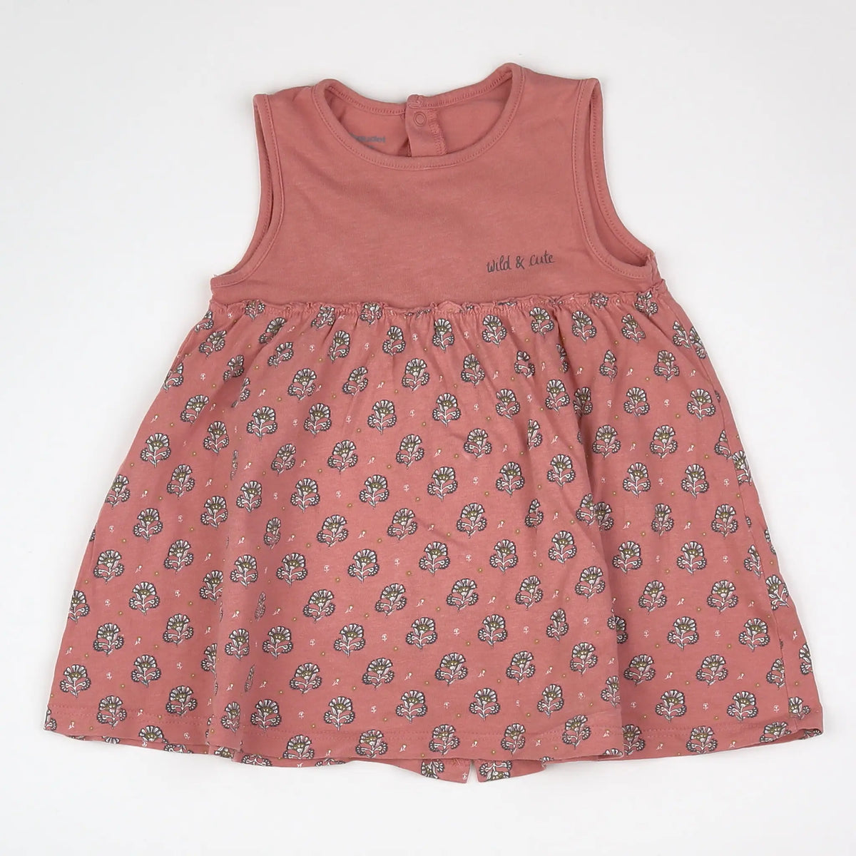 Vertbaudet - robe rose - 9 mois