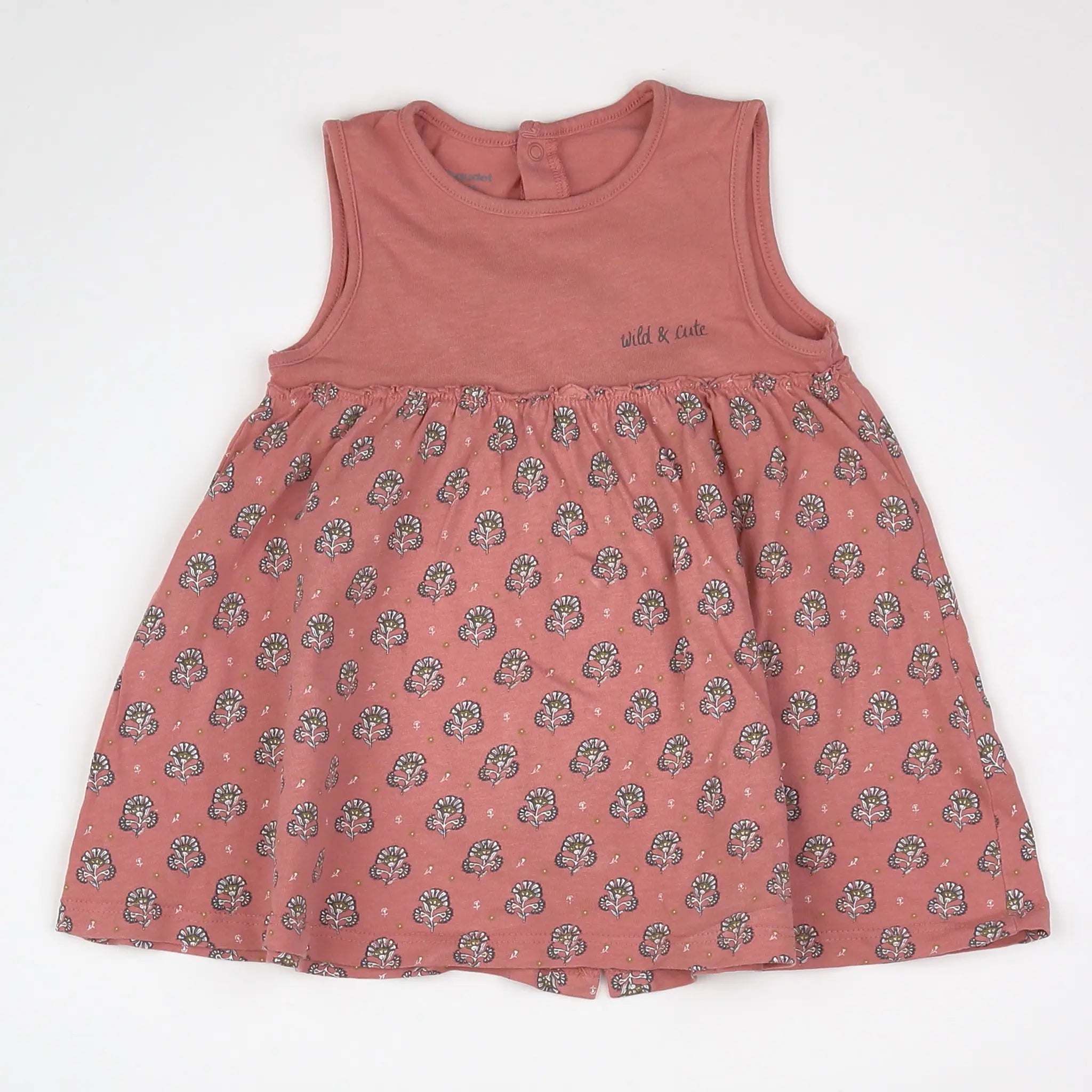 Vertbaudet - robe rose - 9 mois