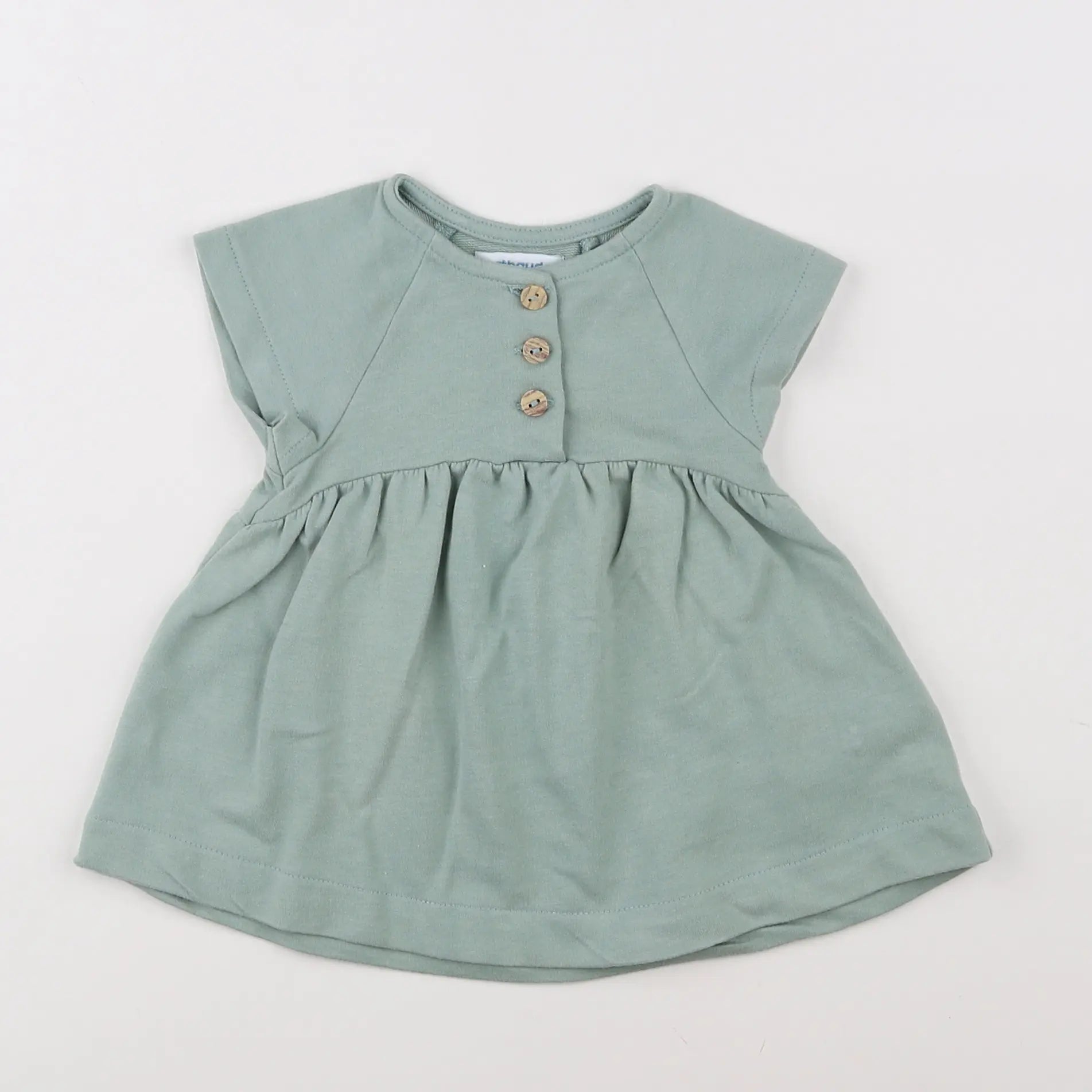 Vertbaudet - robe vert - 3 mois