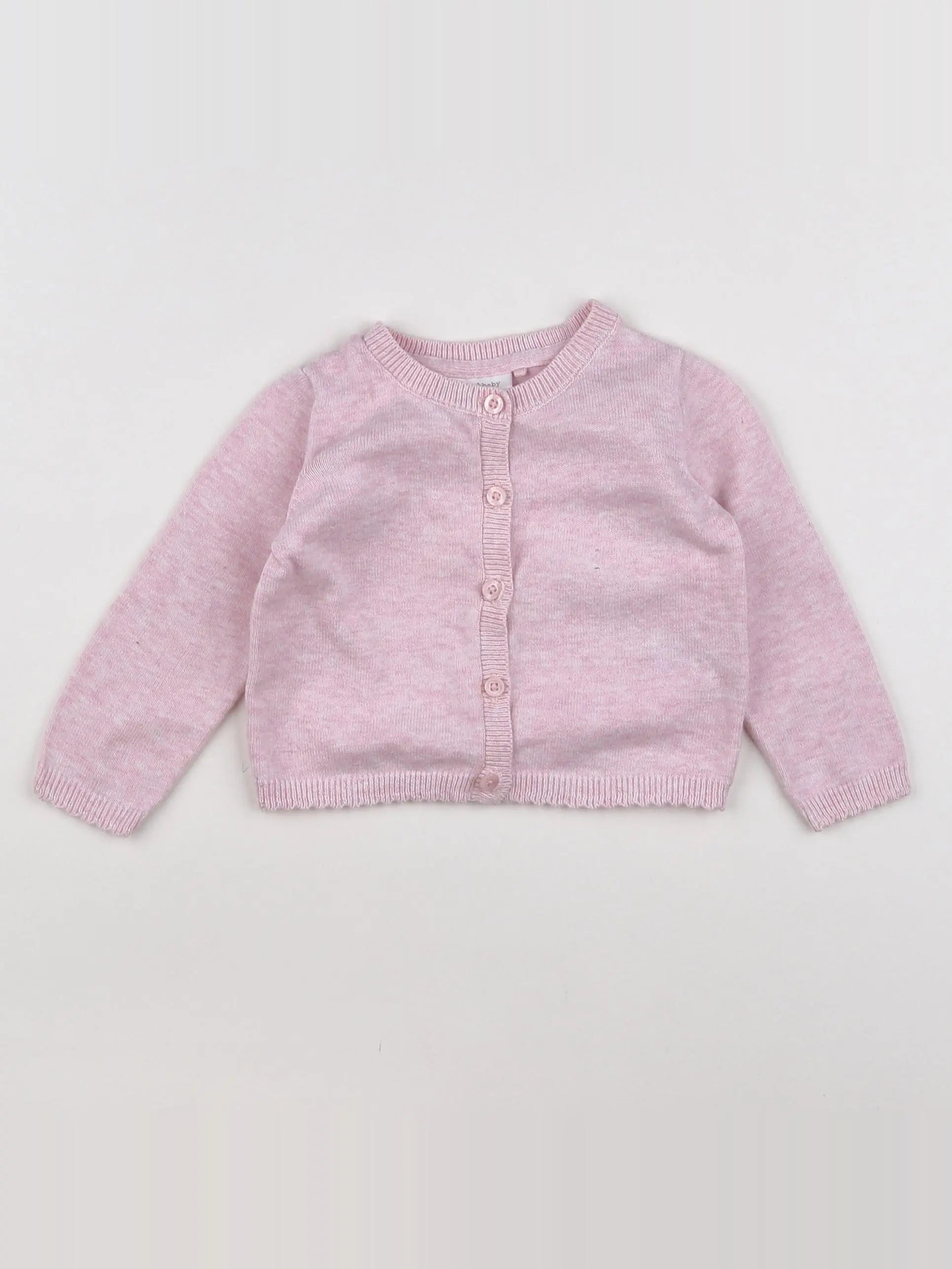 Next - gilet rose - 6/9 mois