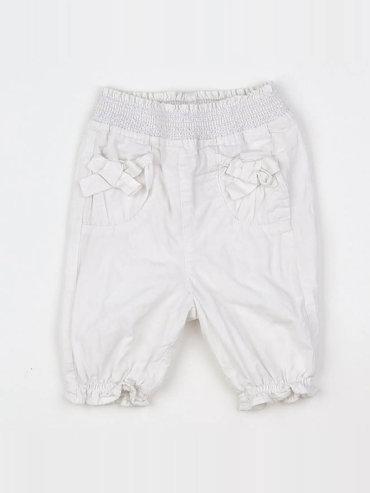 Tape à l'oeil - pantalon blanc - 12 mois