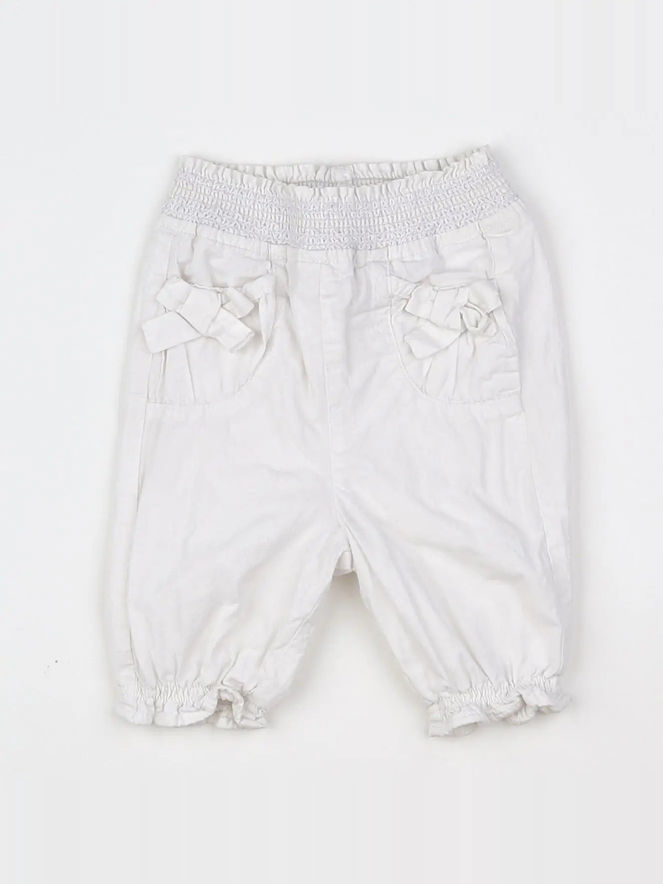 Tape à l'oeil - pantalon blanc - 12 mois