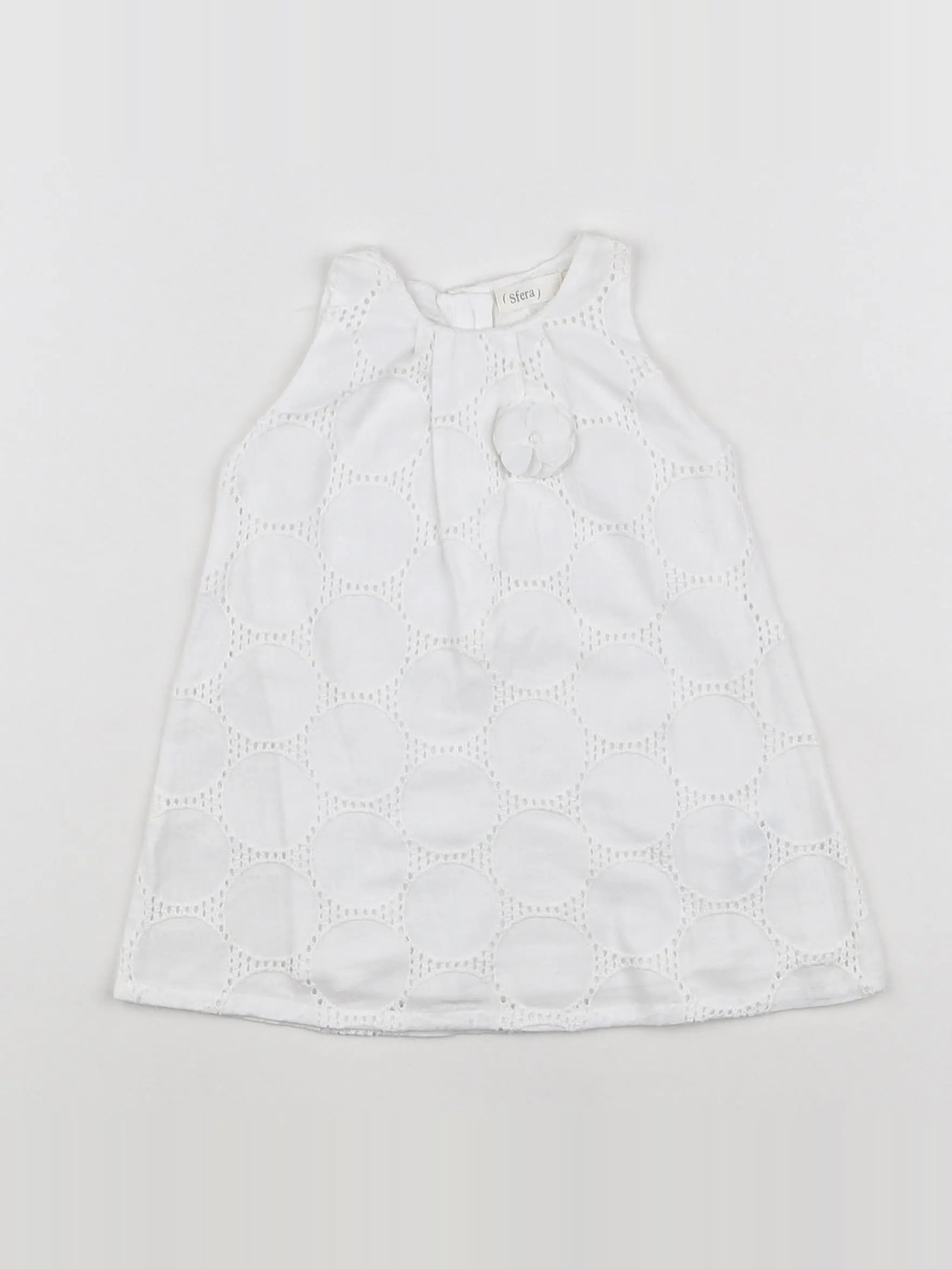 Sfera - robe Blanc - 3/6 mois