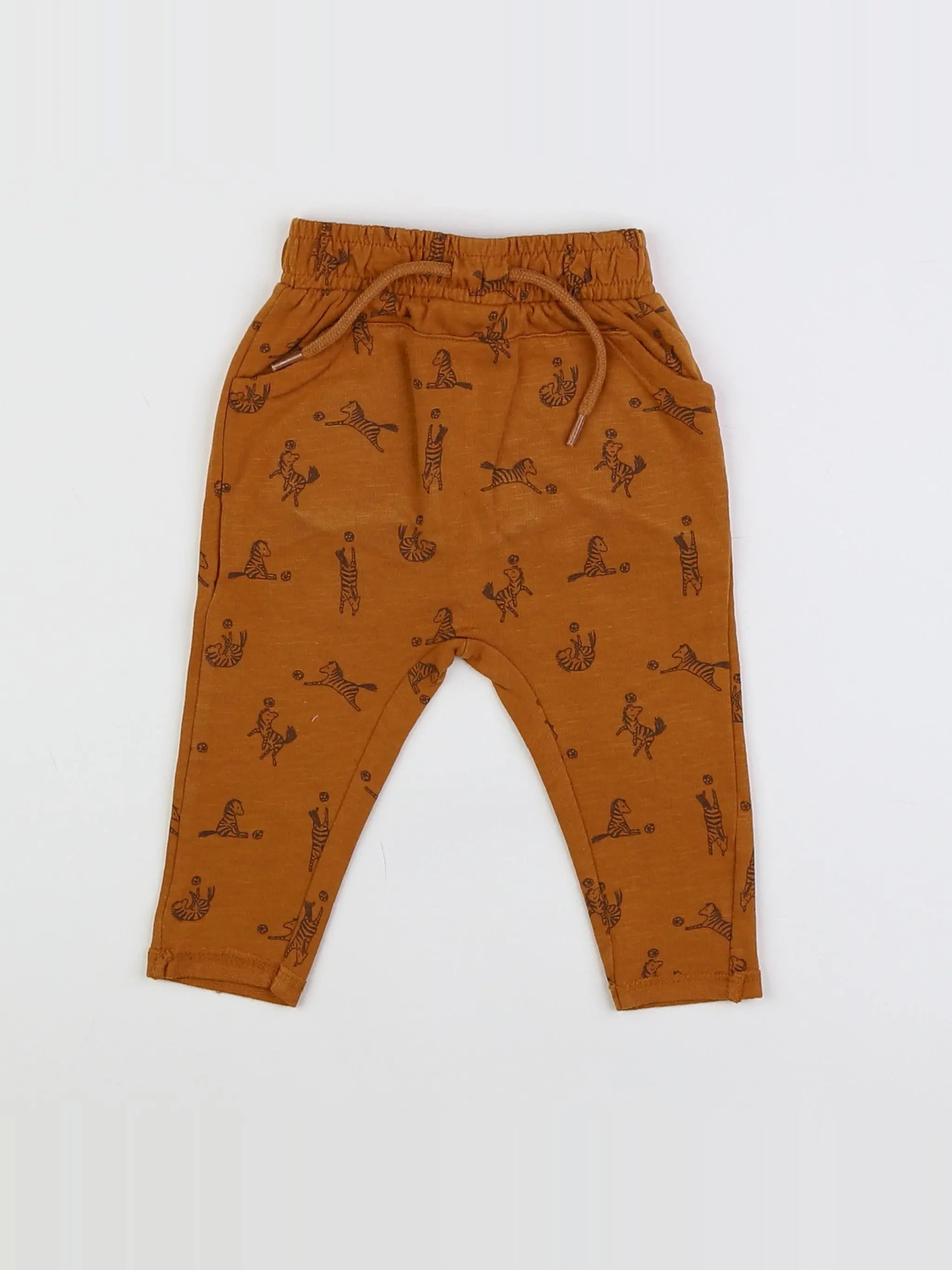 Vertbaudet - sarouel marron - 3 mois
