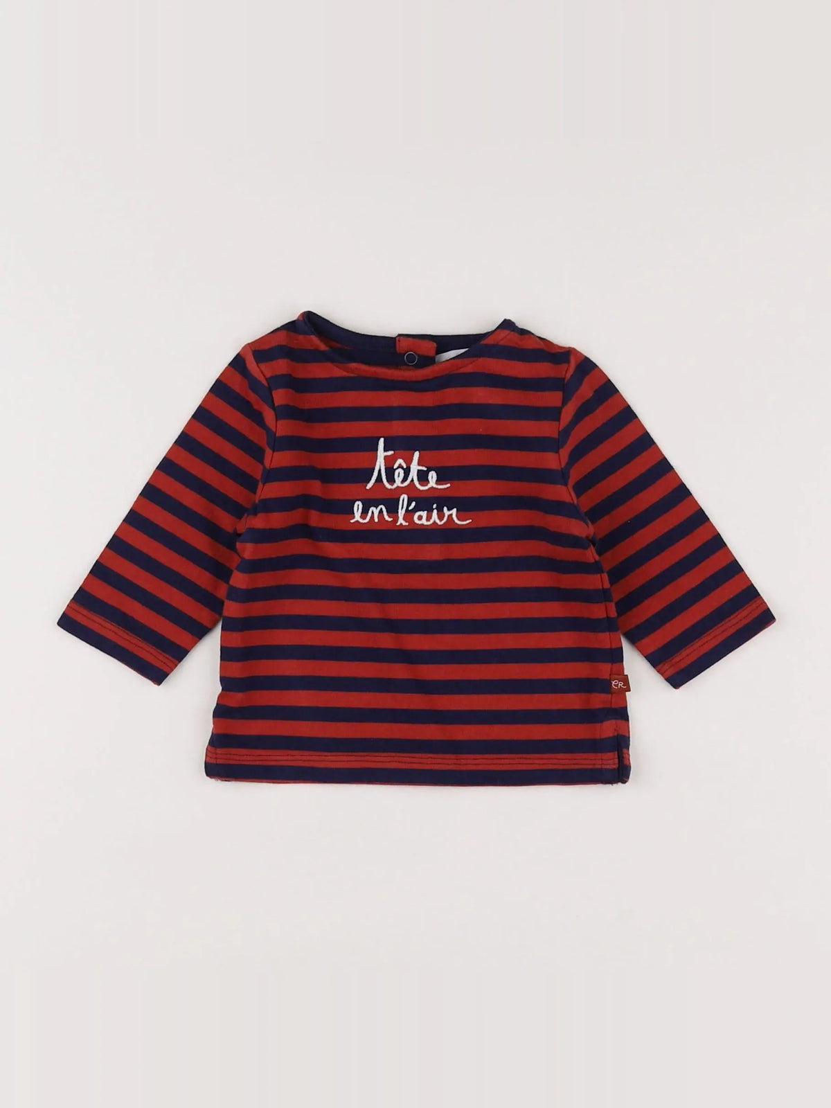 Cadet Rousselle - tee-shirt bleu, orange - 3 mois