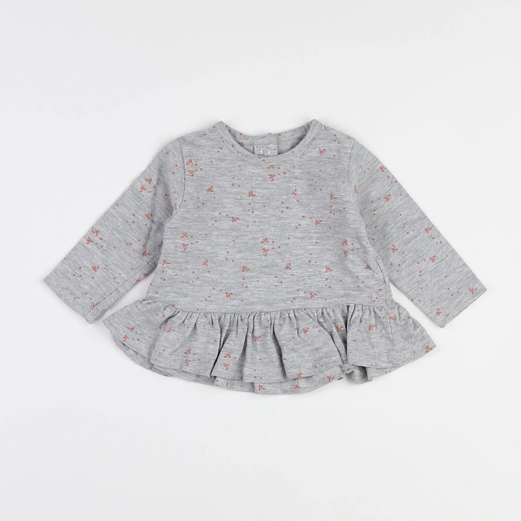 Vertbaudet - tee-shirt gris - 3 mois