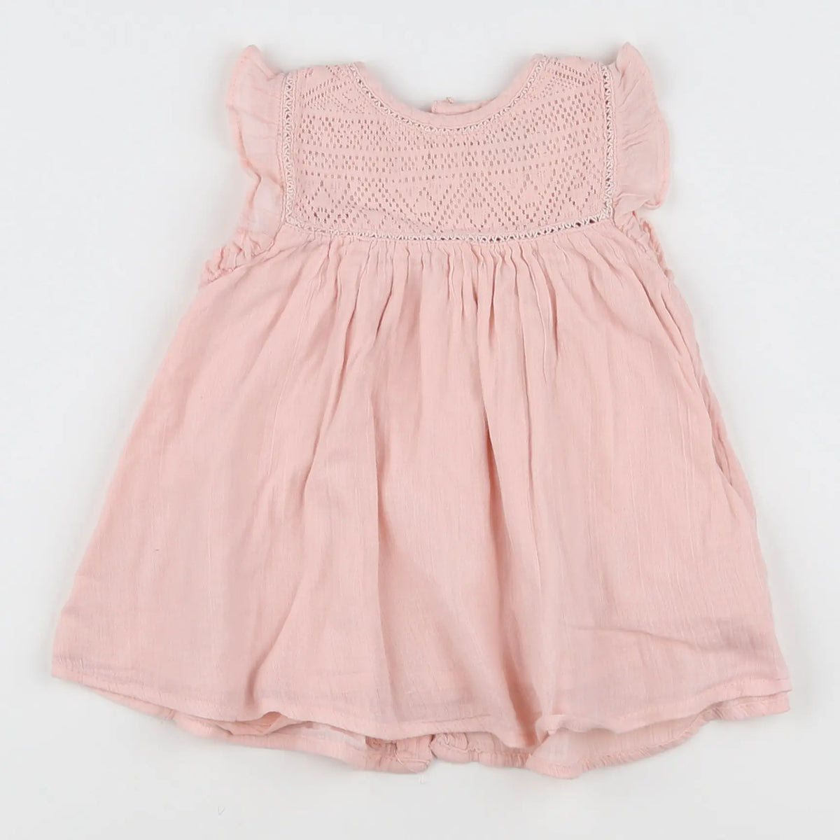 Vertbaudet - robe rose - 6 mois