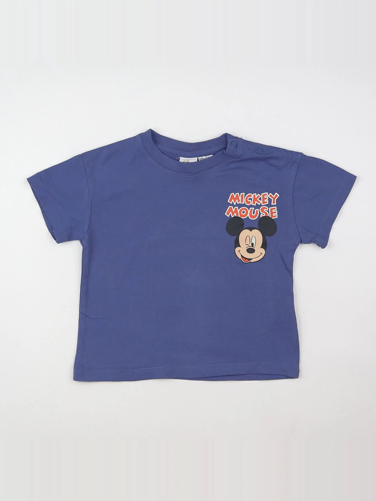 H&M - tee-shirt bleu - 9/12 mois