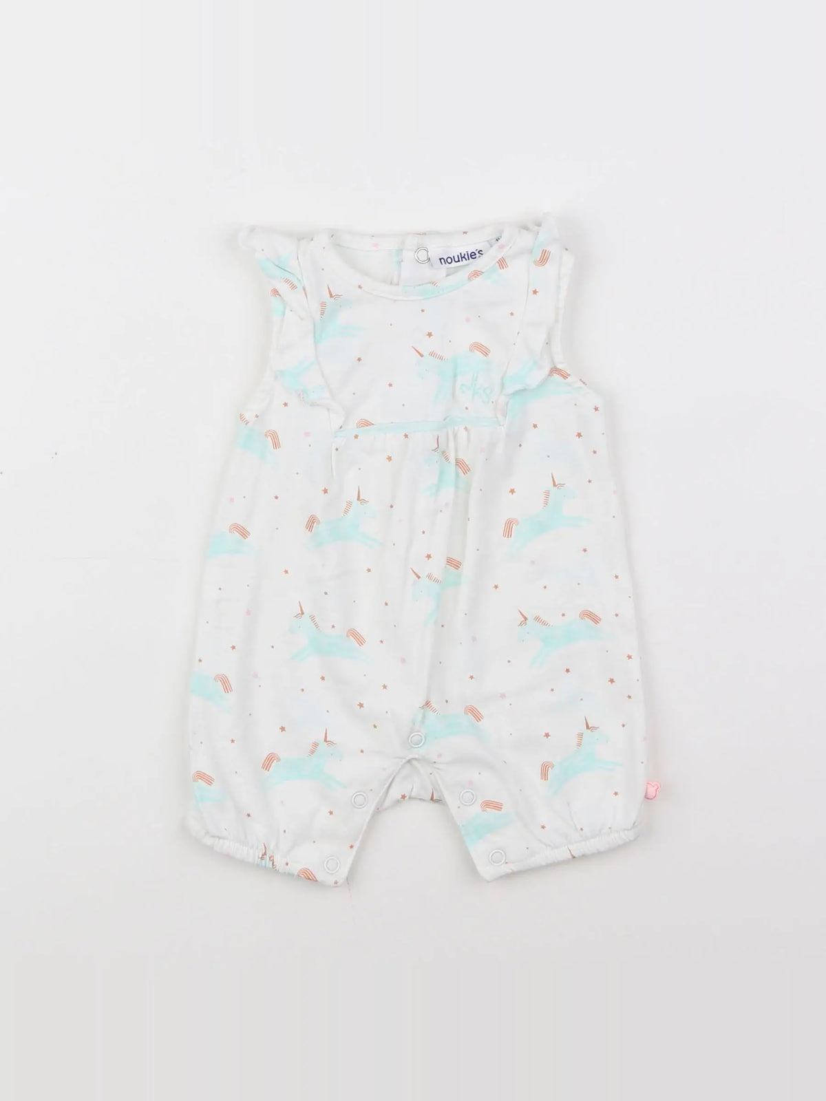 Noukie's - combinaison blanc - 1 mois