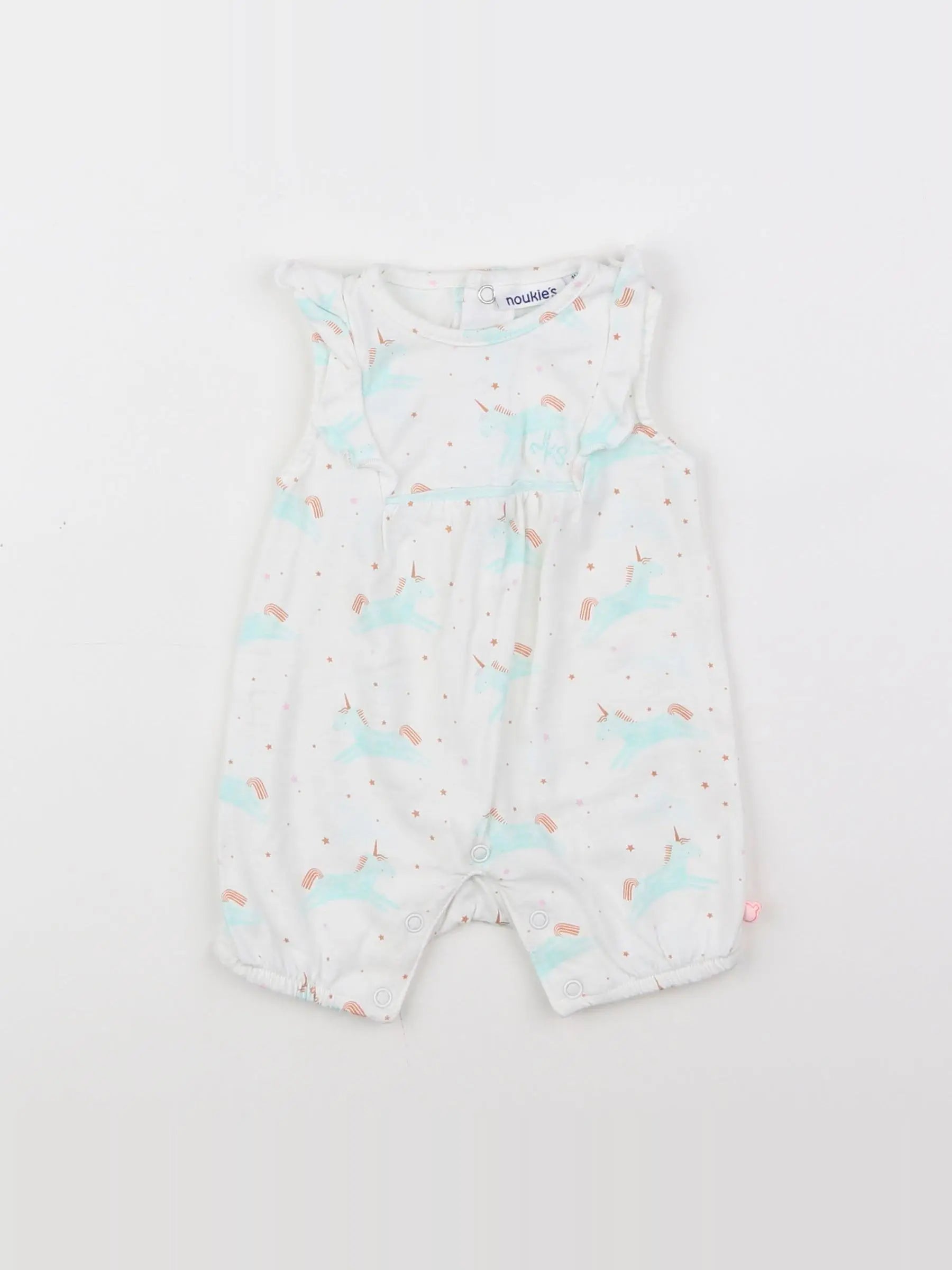 Noukie's - combinaison blanc - 1 mois