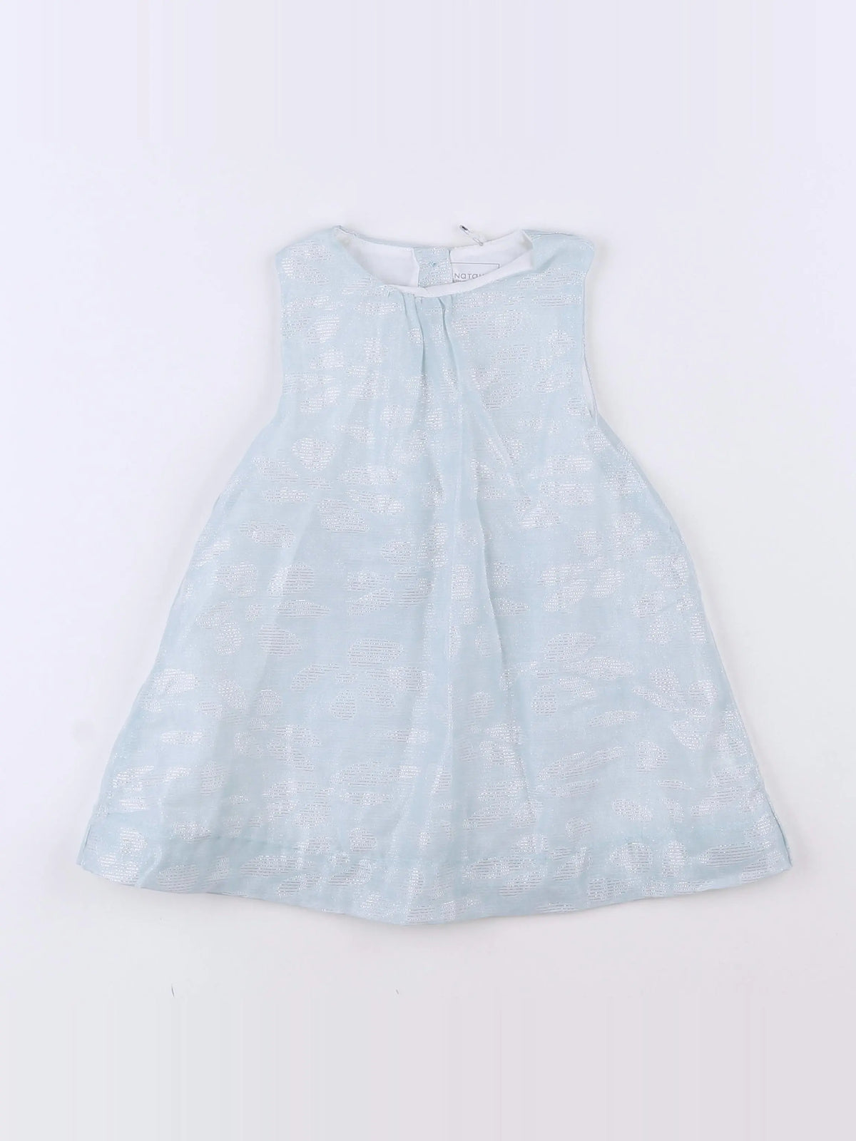 Natalys - robe bleu, blanc - 12 mois
