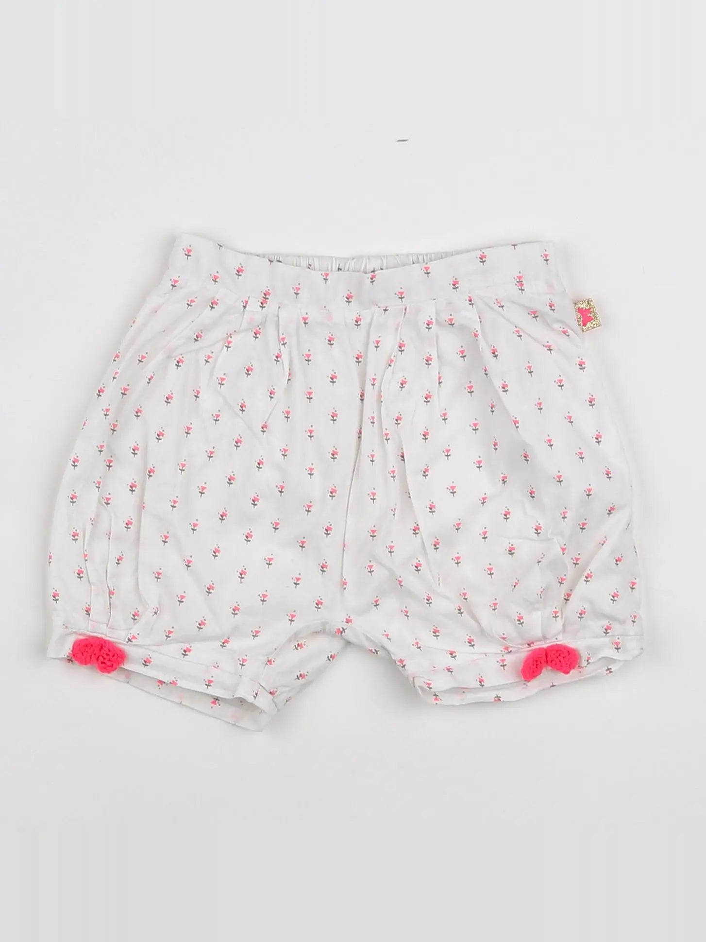 Billie Blush - short blanc, rose - 18 mois
