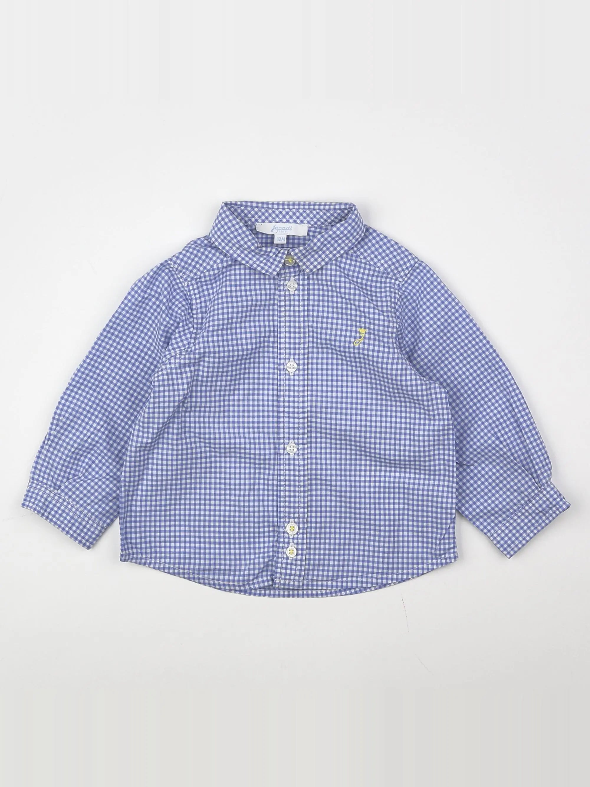 Jacadi - chemise bleu, blanc - 12 mois