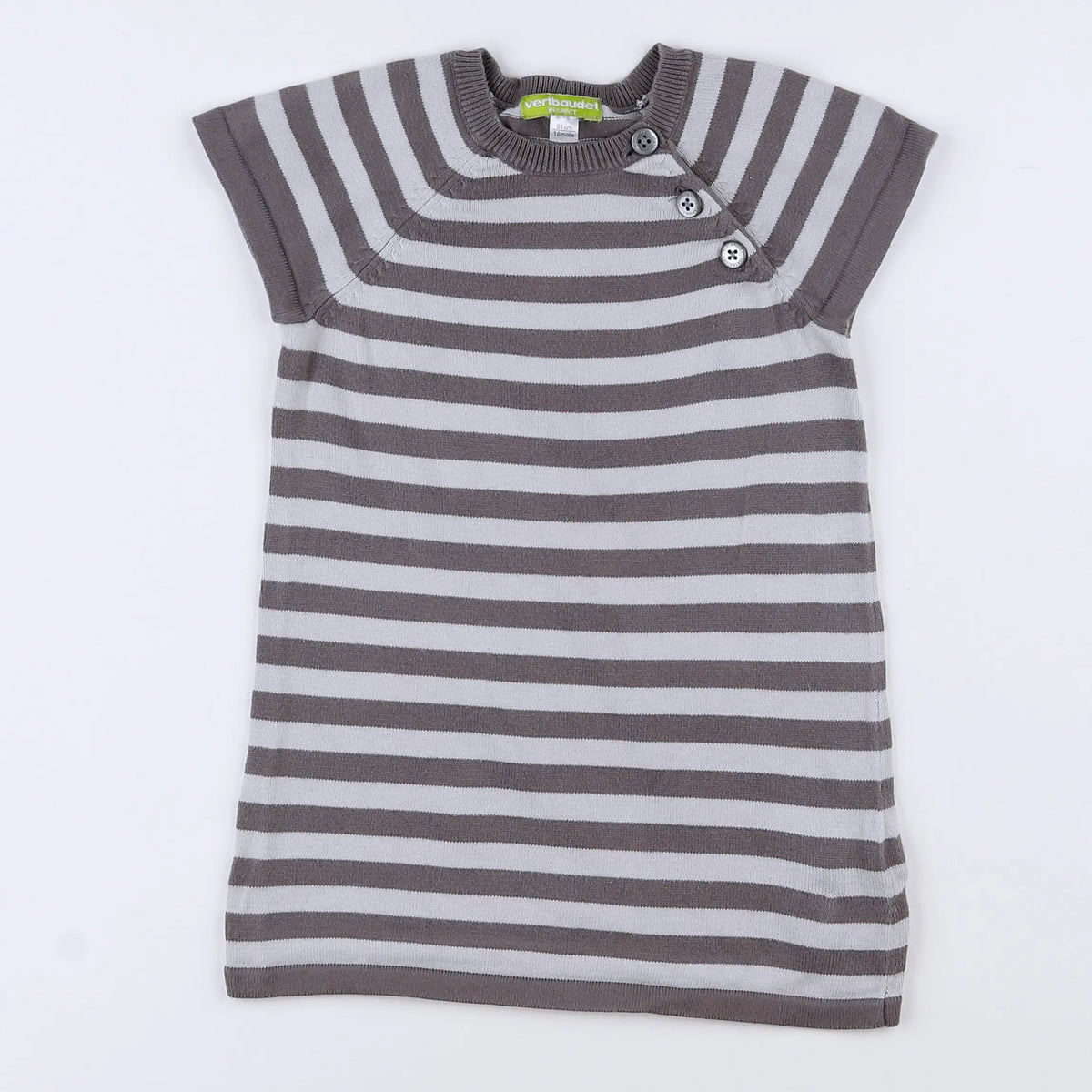 Vertbaudet - robe gris - 18 mois
