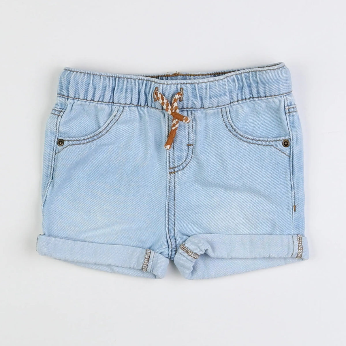 Vertbaudet - short bleu - 9 mois