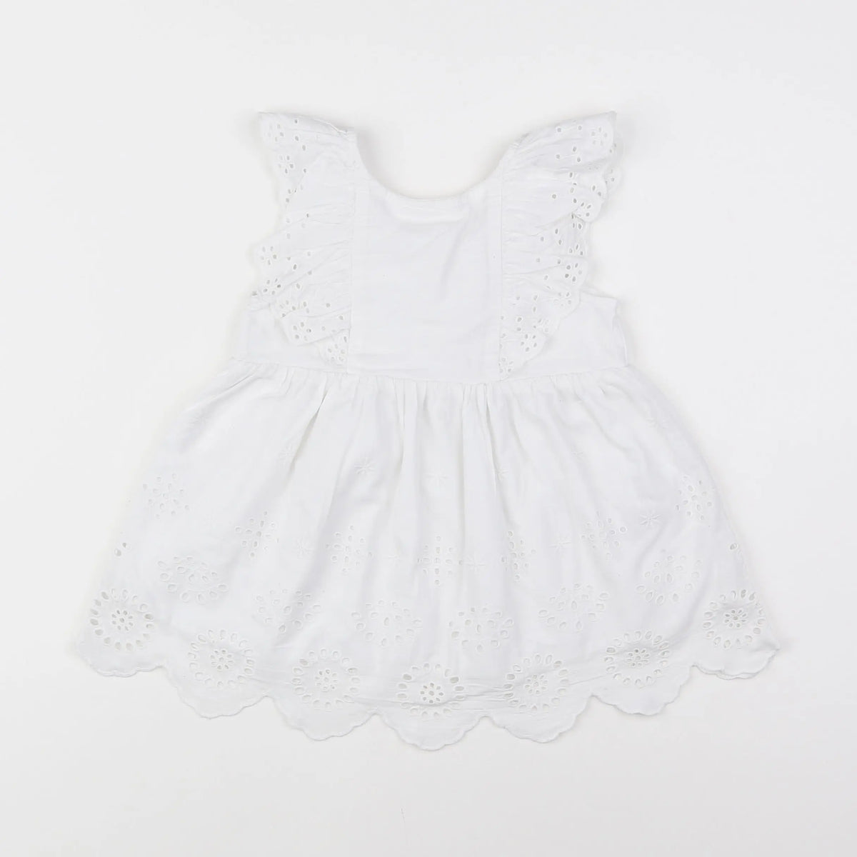 Vertbaudet - robe blanc - 12 mois