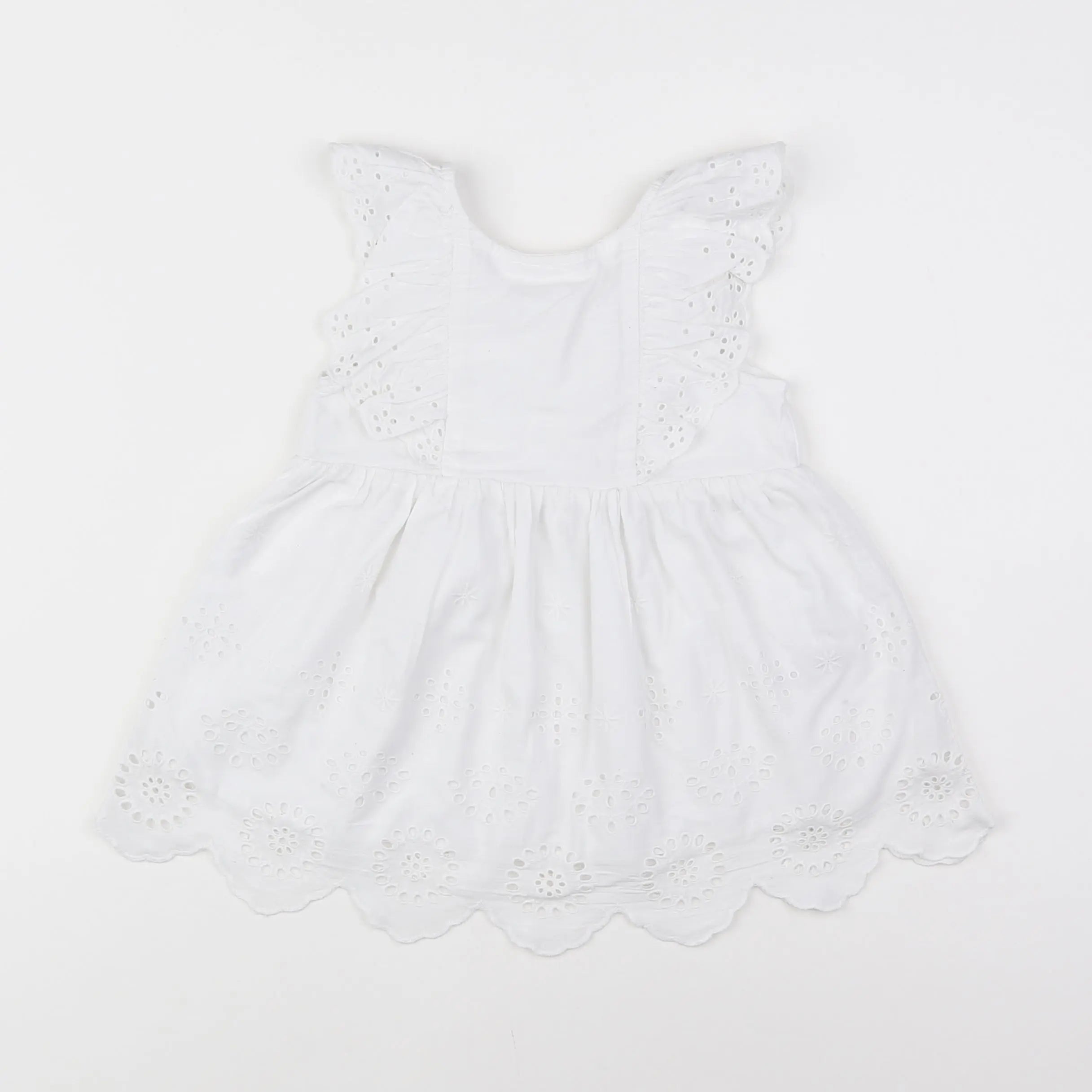 Vertbaudet - robe blanc - 12 mois