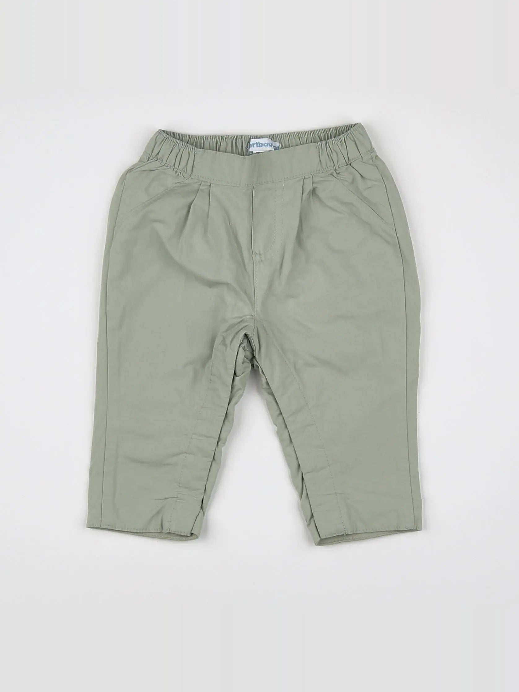 Vertbaudet - pantalon vert - 3 mois