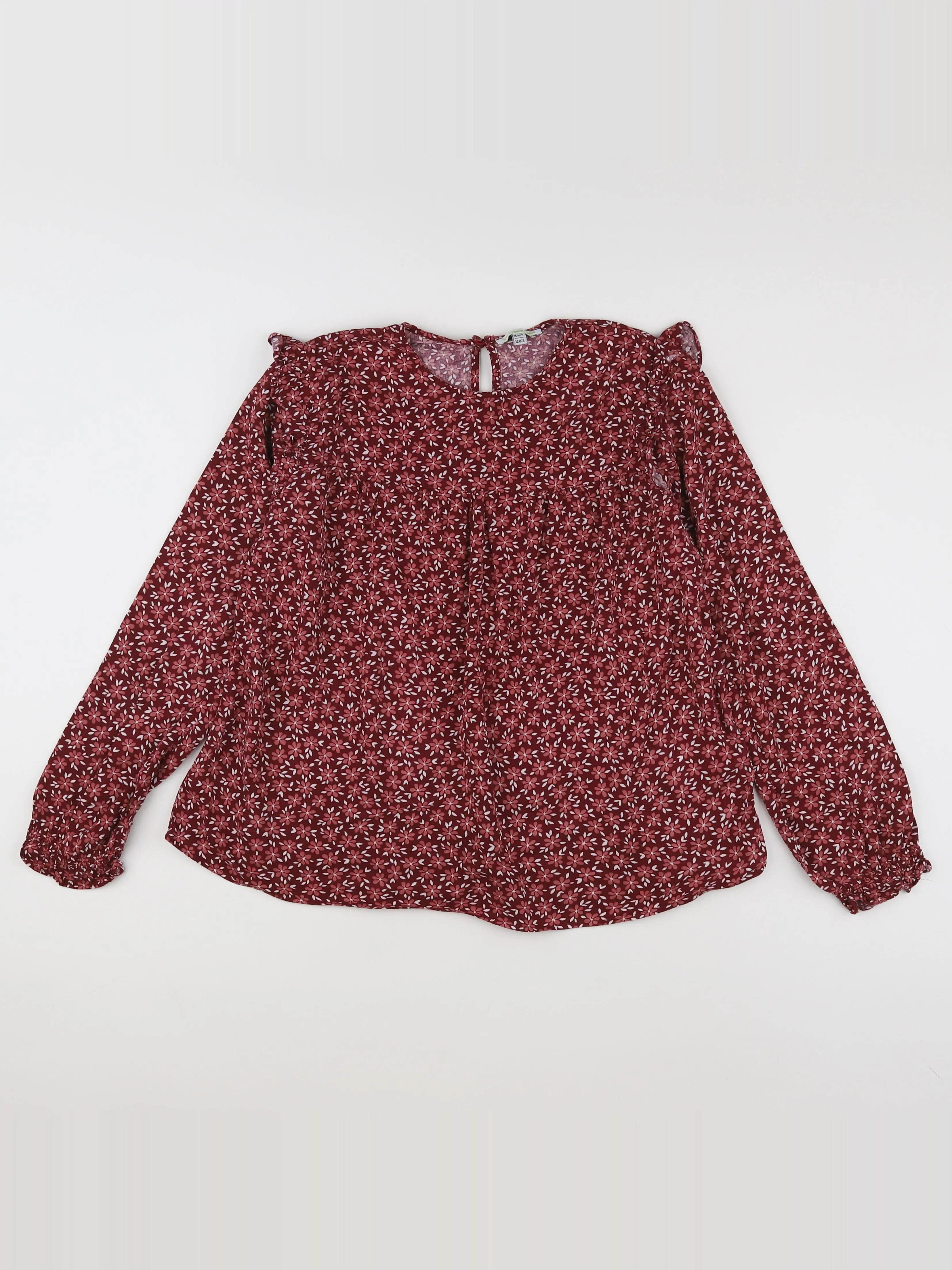Vertbaudet - blouse rouge - 12 ans