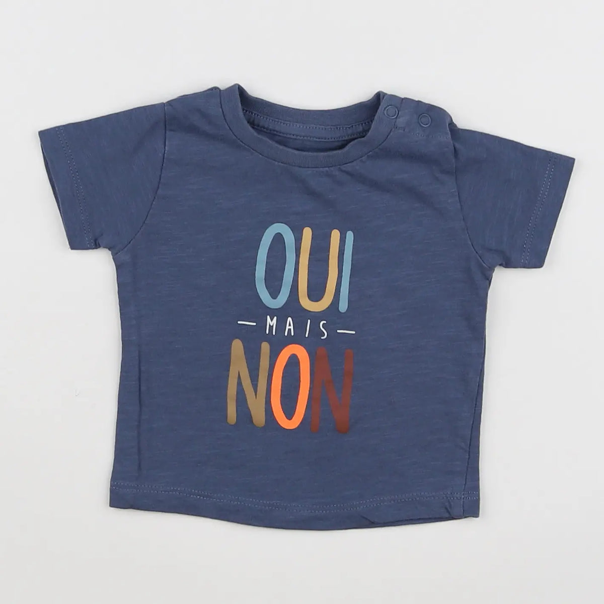 Vertbaudet - tee-shirt bleu - 3 mois