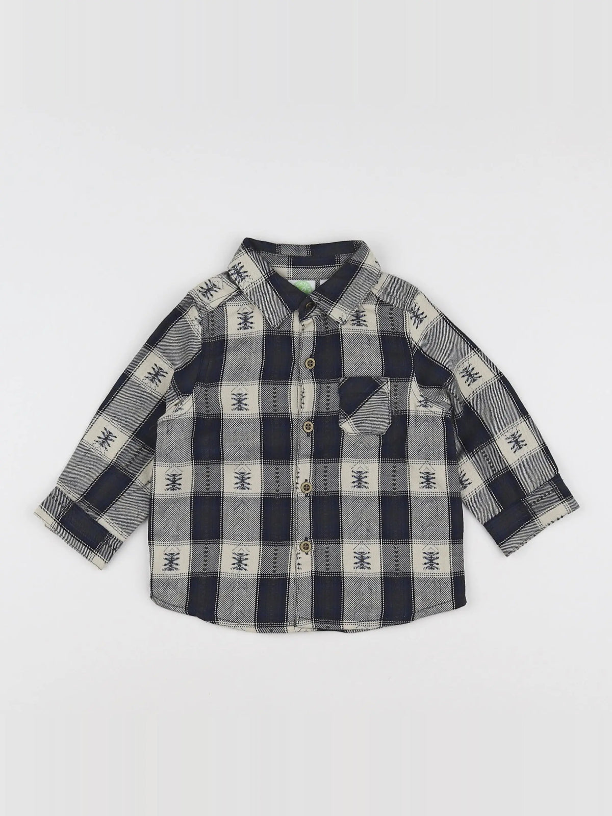 Bouchara - chemise noir - 6 mois