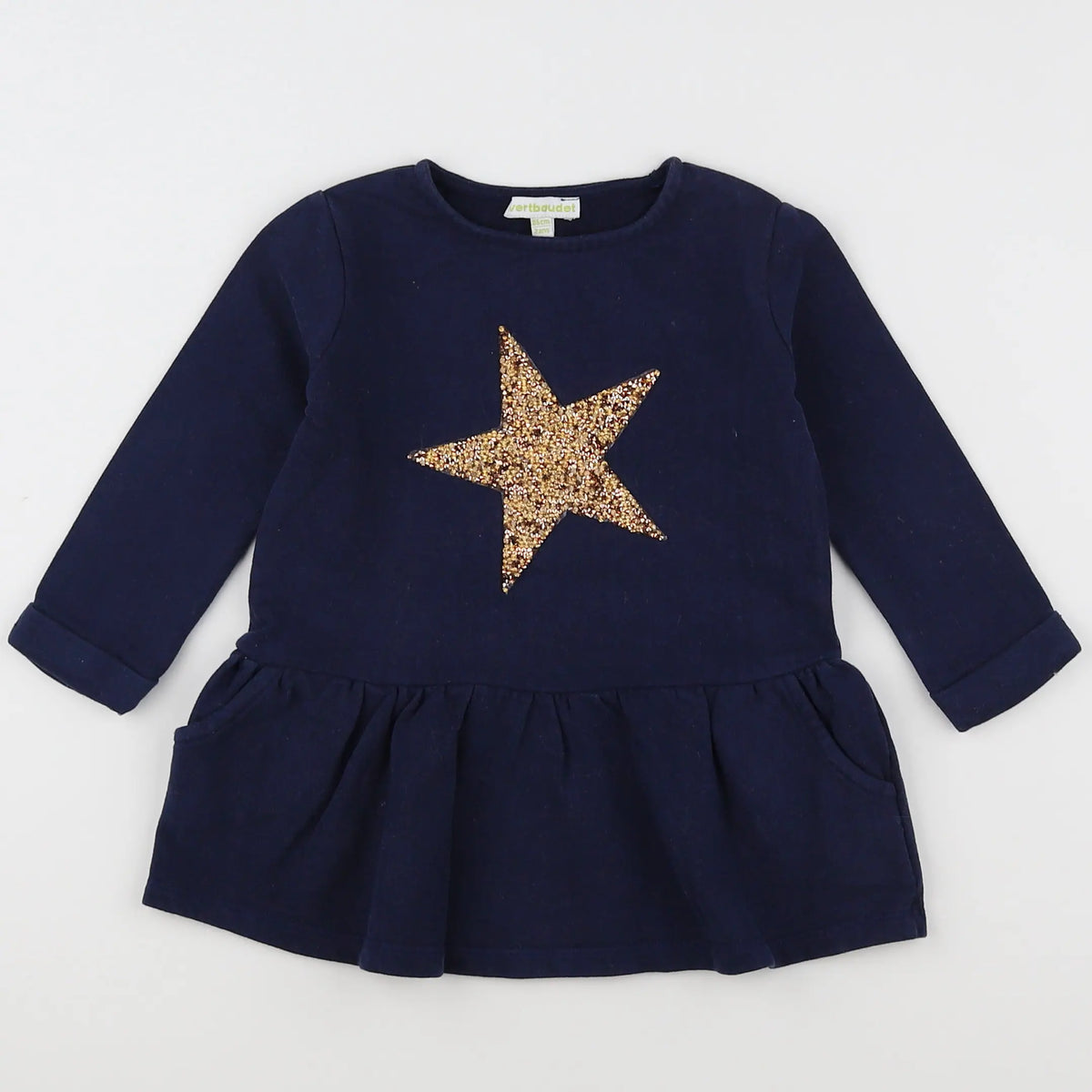 Vertbaudet - robe bleu - 2 ans