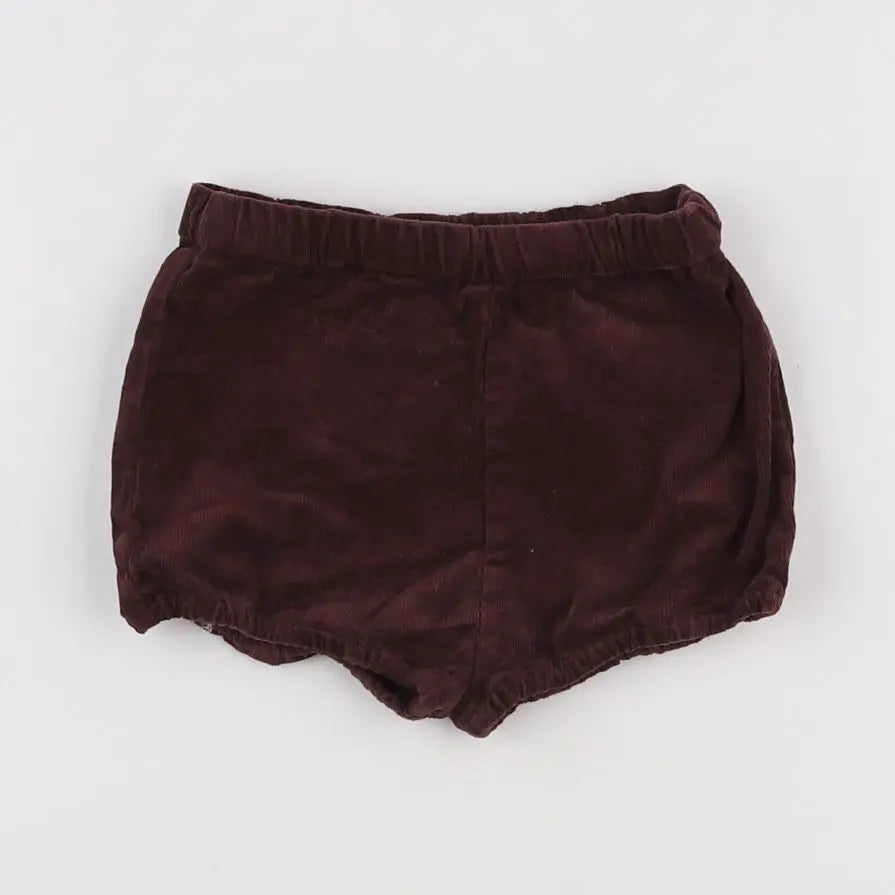 Vertbaudet - short marron - 9 mois