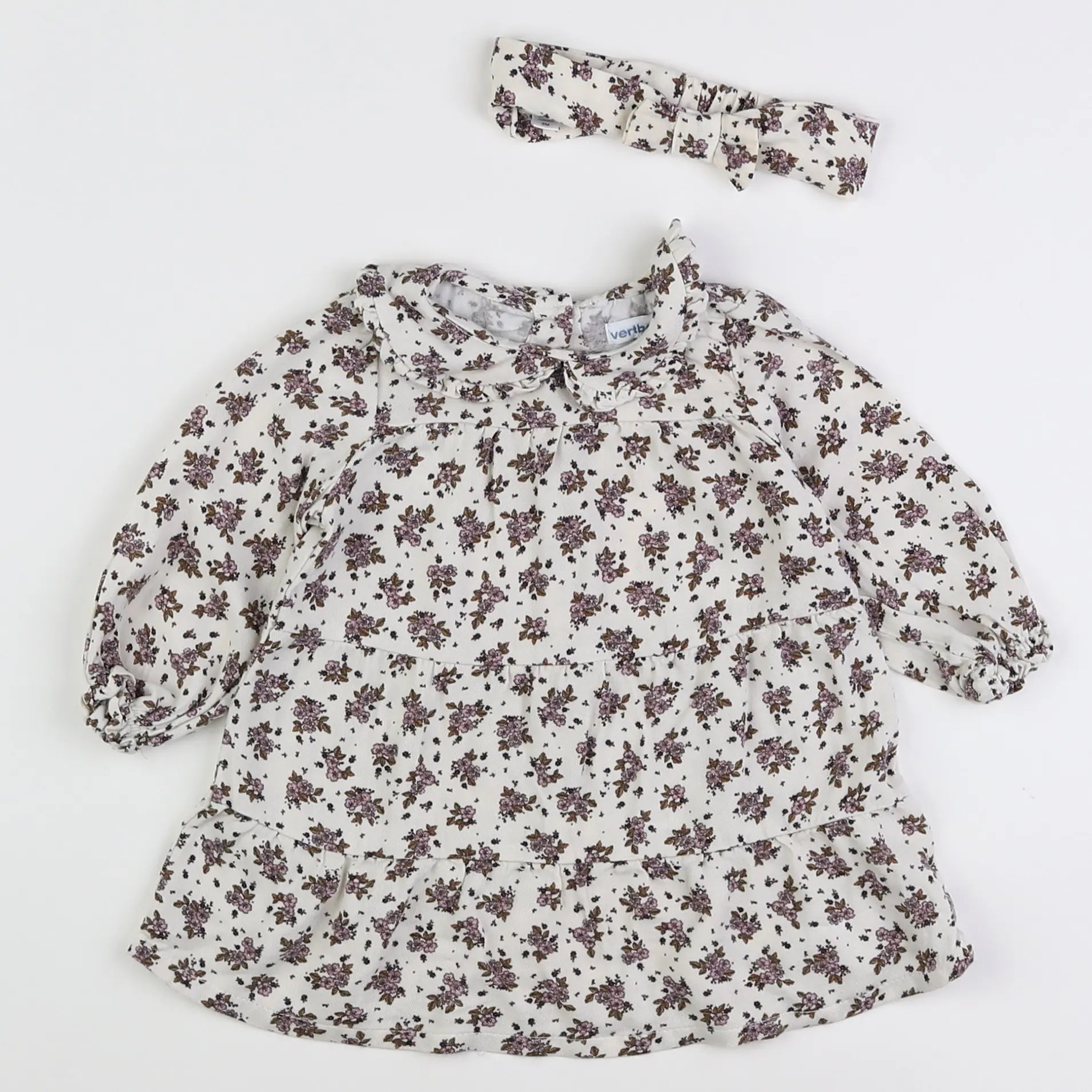 Vertbaudet - robe multicolore - 6 mois