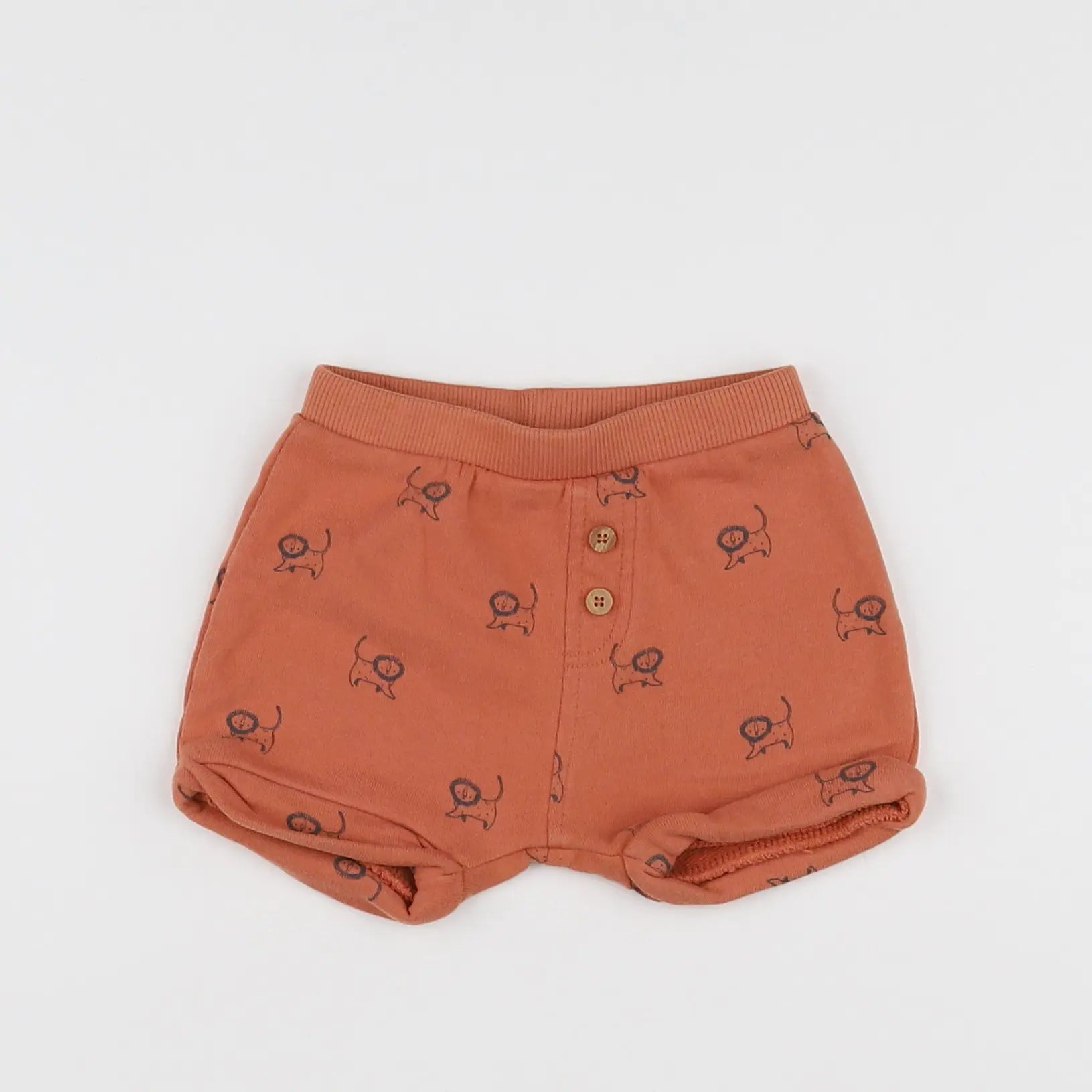 Vertbaudet - short orange - 3 mois