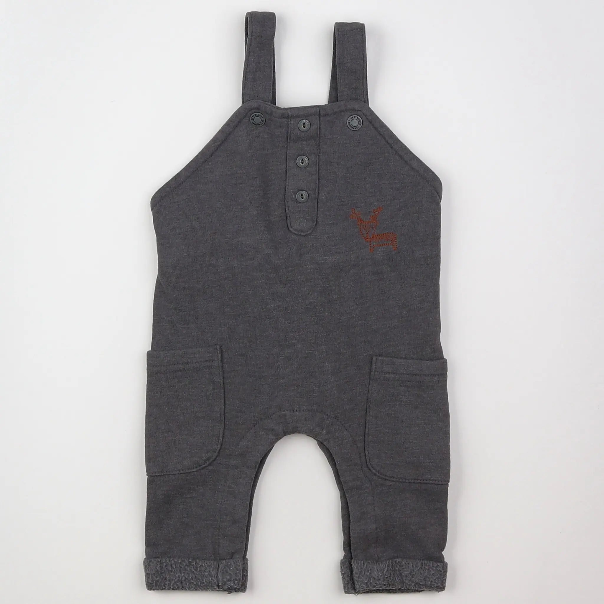Vertbaudet - salopette gris - 3 mois