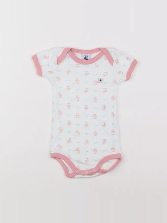 Petit Bateau - body blanc - 3 mois