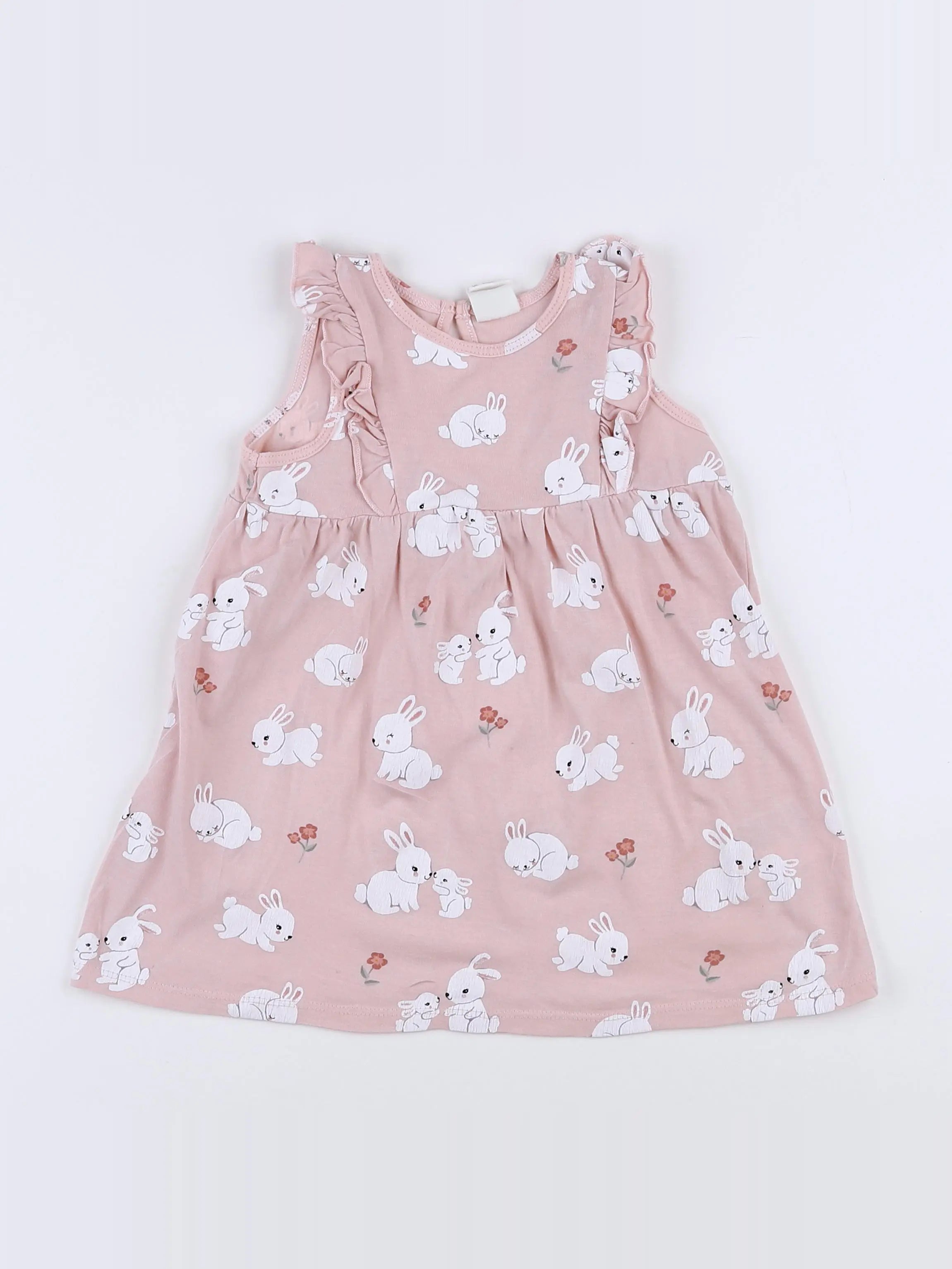 H&M - robe rose - 9/12 mois