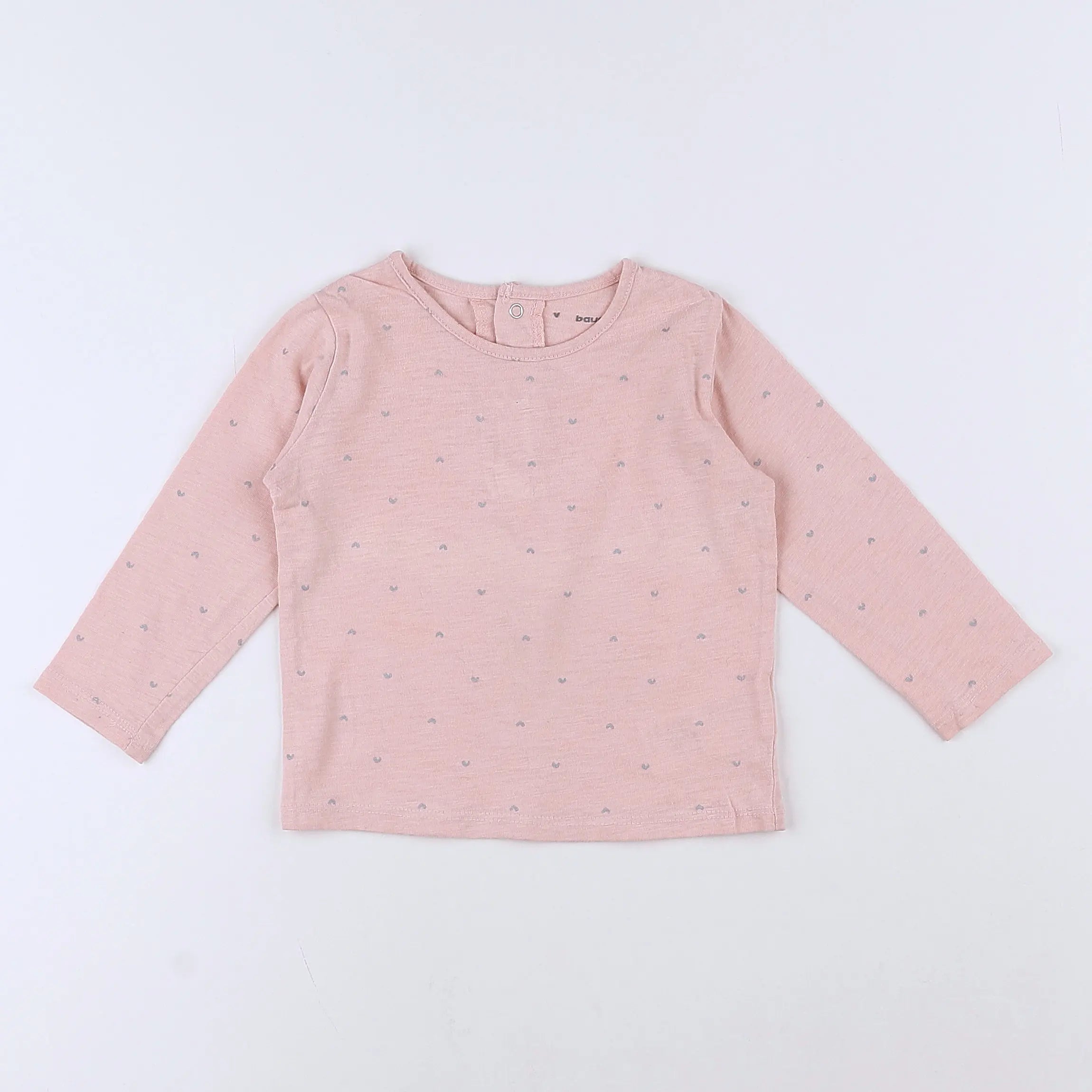 Vertbaudet - tee-shirt rose - 12 mois