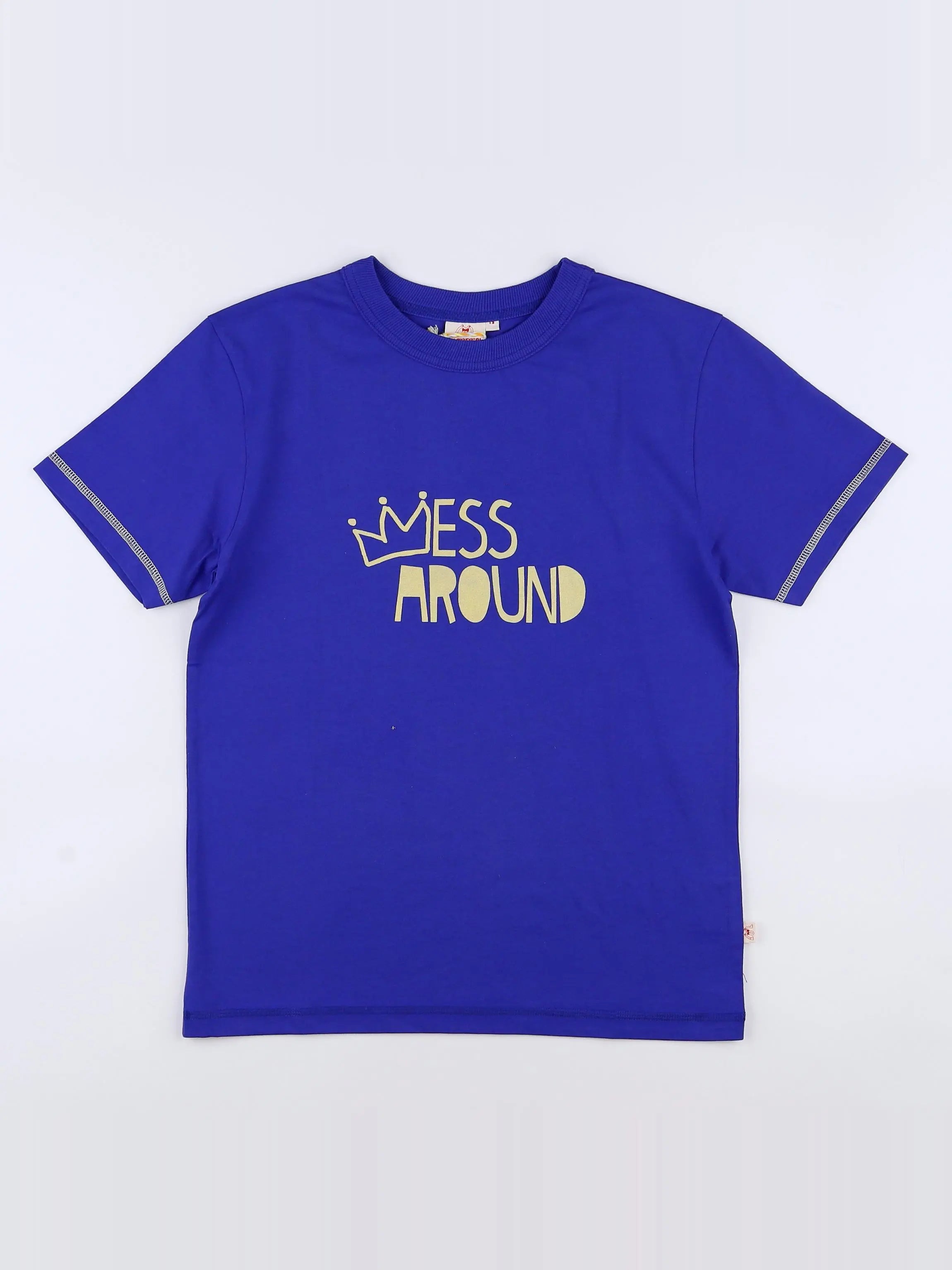 Les Marsiens - tee-shirt bleu (neuf) - 10 ans