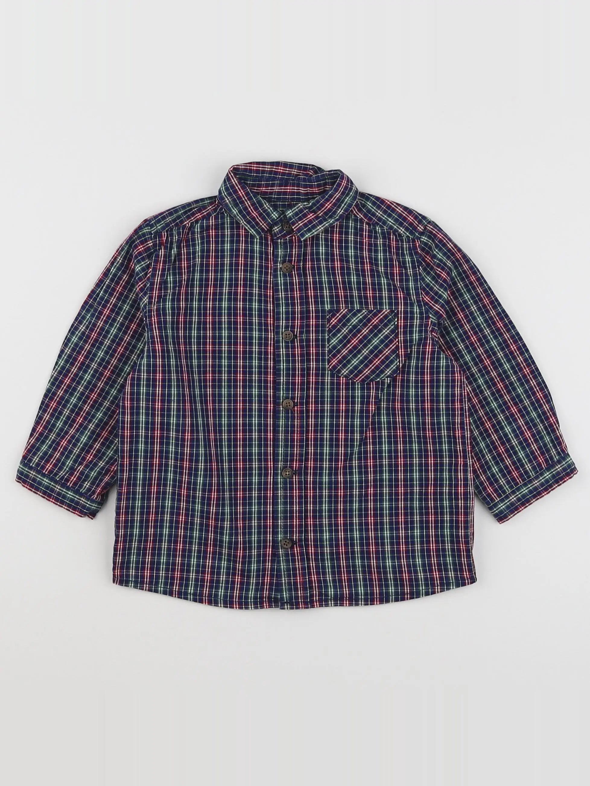 Boutchou - chemise multicolore - 18 mois