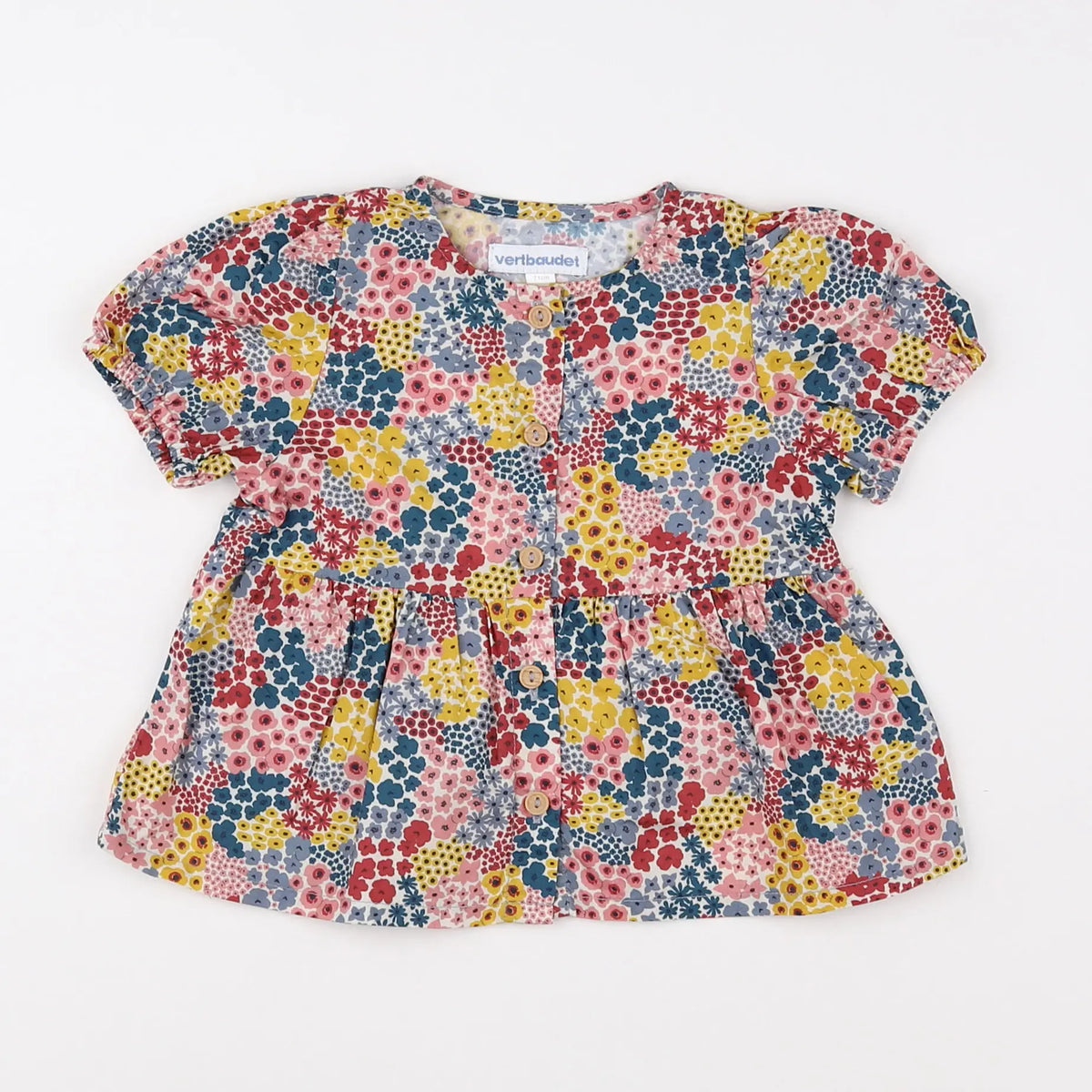 Vertbaudet - blouse multicolore - 9 mois