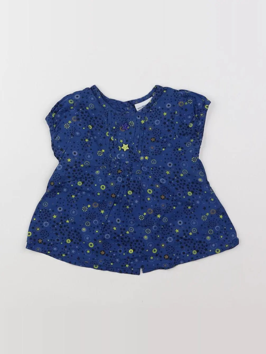 Vertbaudet - blouse bleu - 6 mois