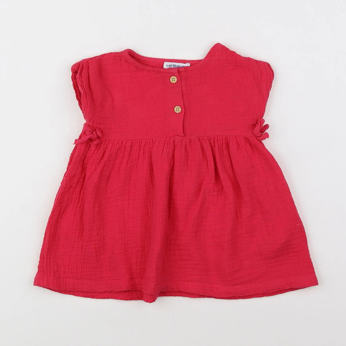 Vertbaudet - robe rose - 9 mois