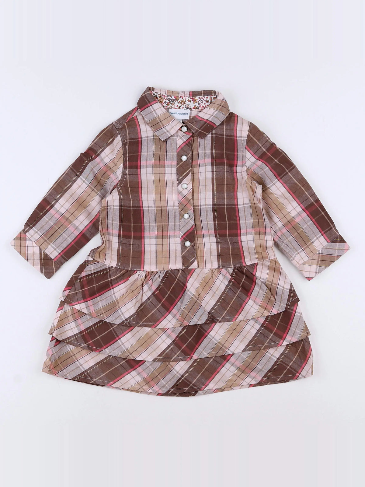 Vertbaudet - robe multicolore - 18 mois