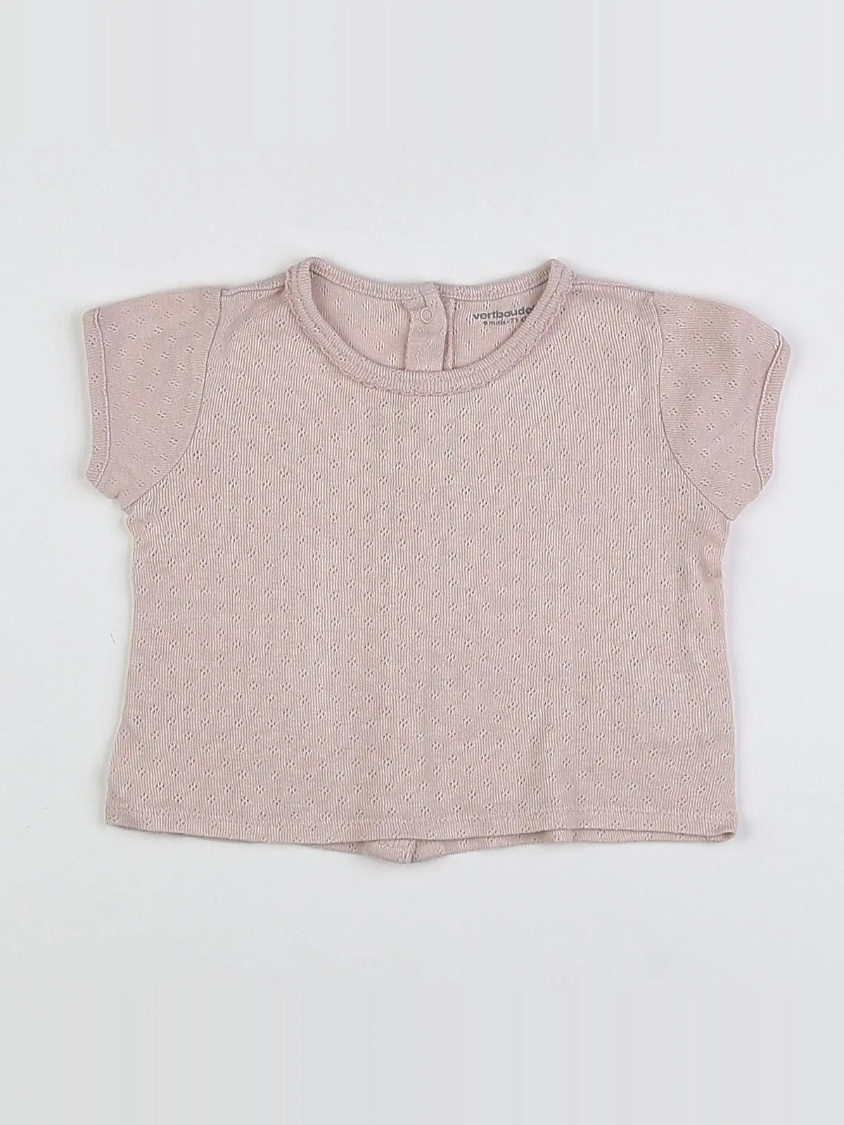 Vertbaudet - tee-shirt rose - 9 mois