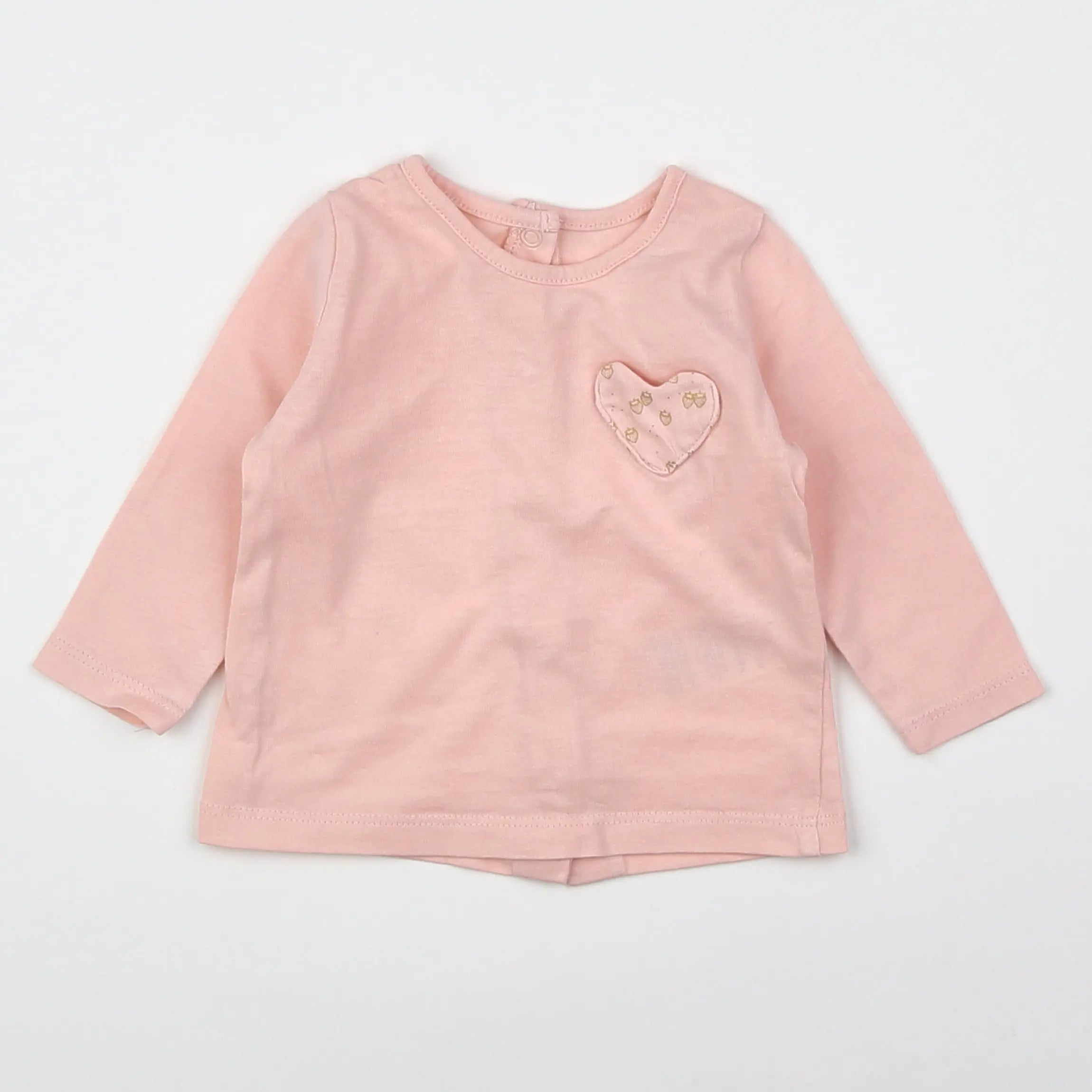 Vertbaudet - tee-shirt rose - 3 mois
