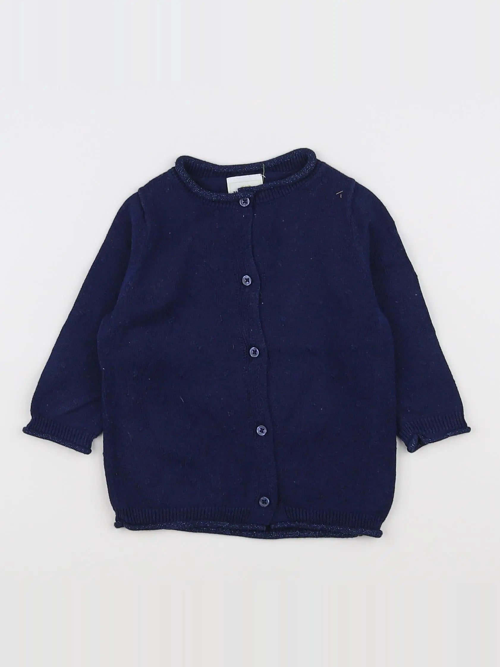 Tape à l'oeil - gilet bleu - 6 mois