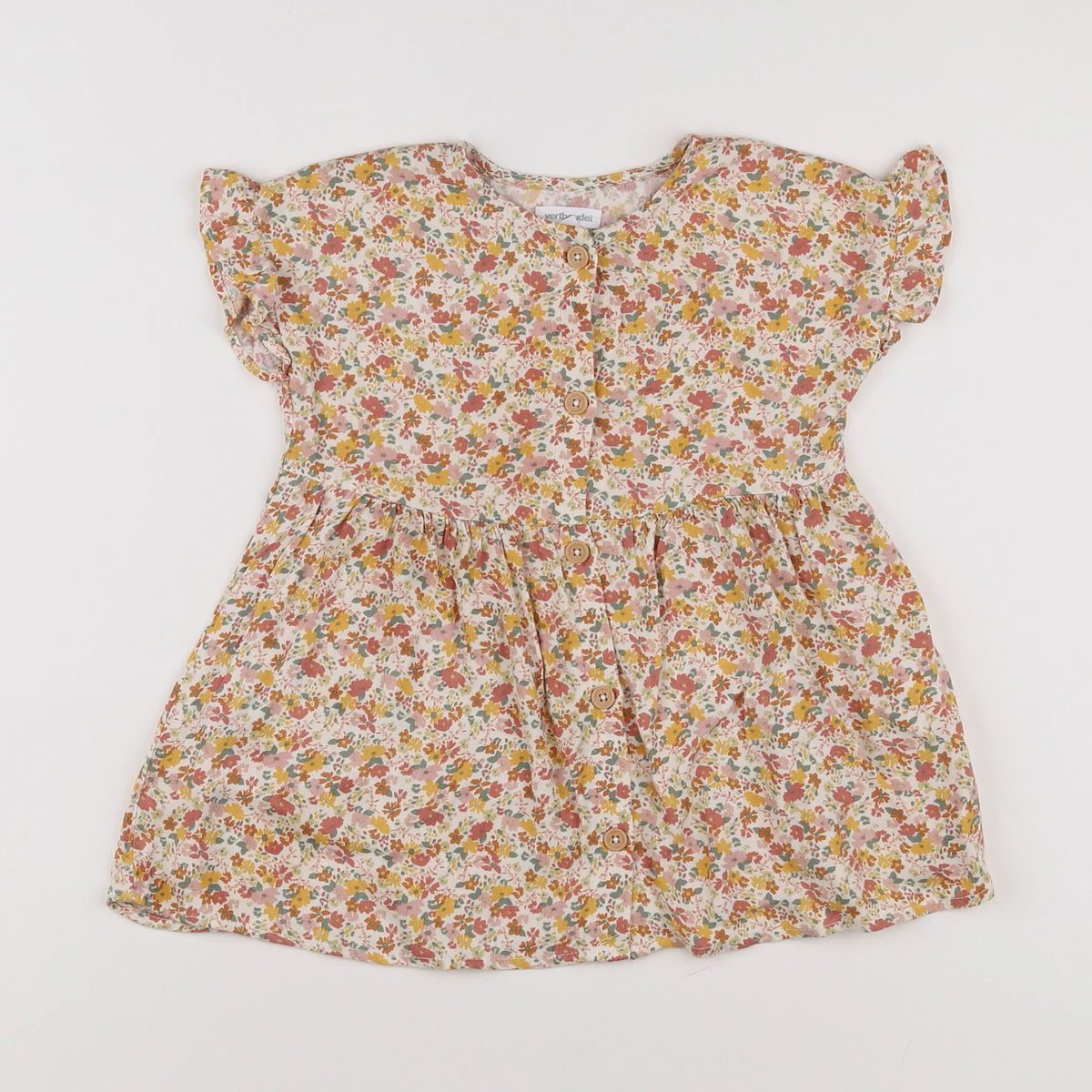 Vertbaudet - robe multicolore - 2 ans